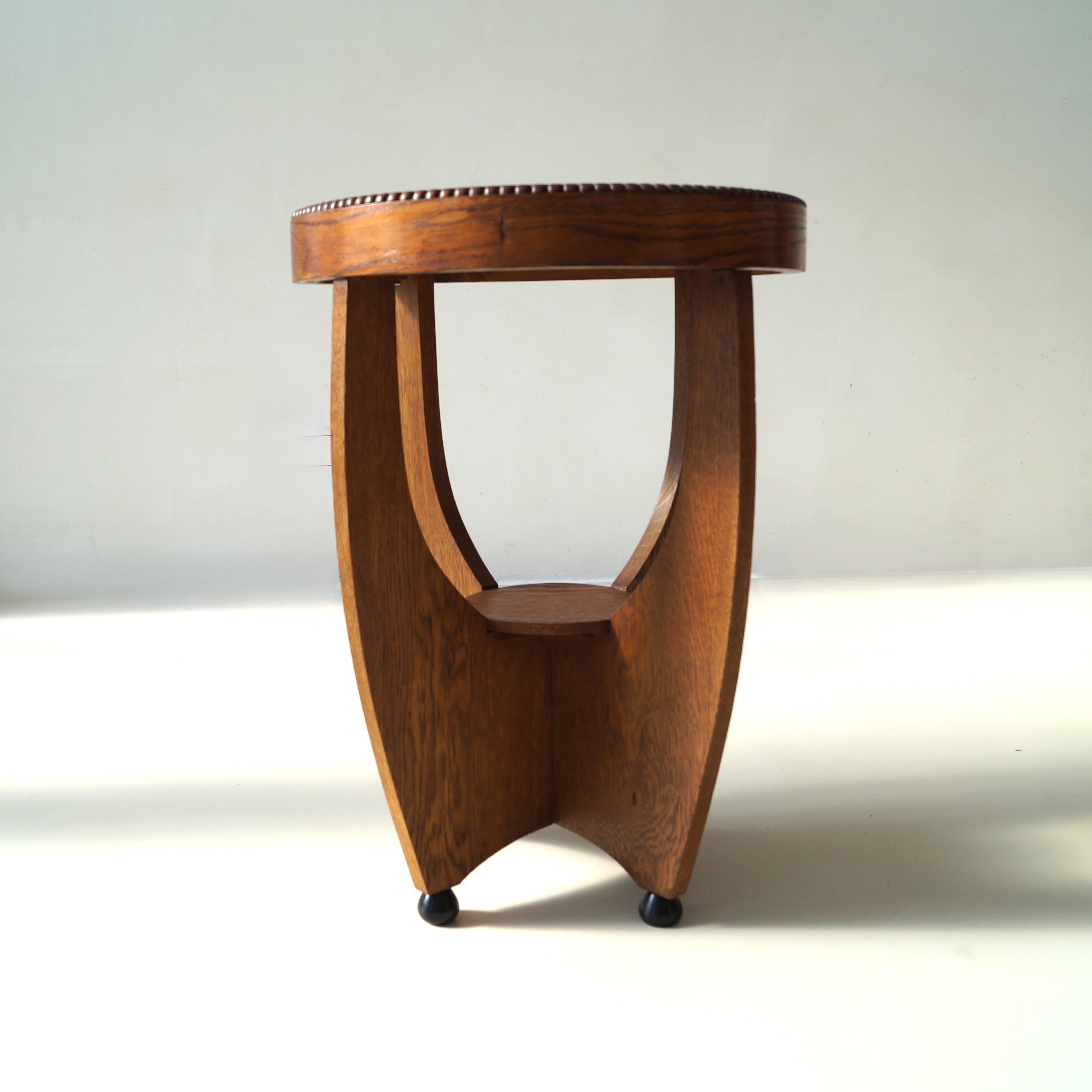 Dutch Art Deco Amsterdam School occasional or side table, 1920s 4