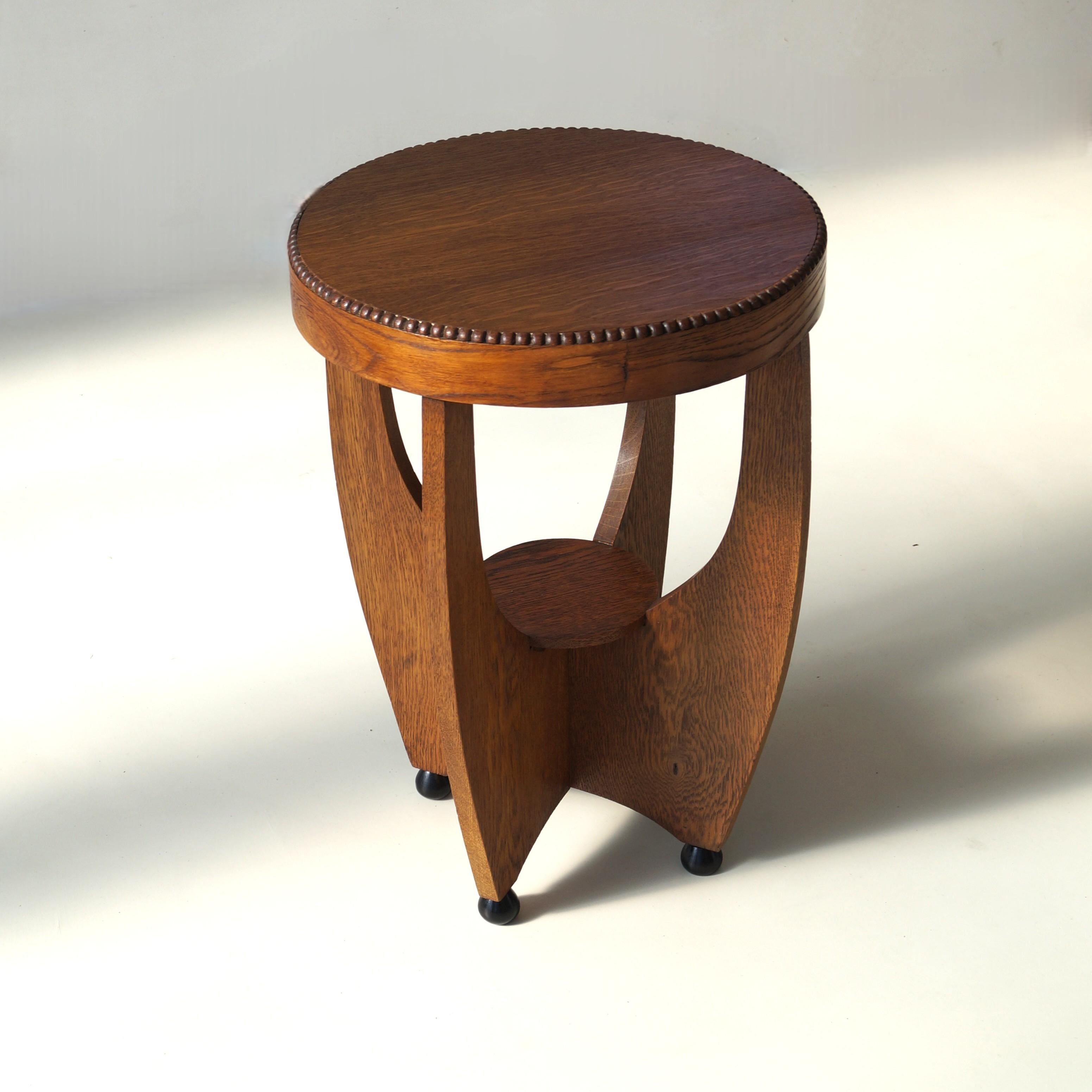 Dutch Art Deco Amsterdam School occasional or side table, 1920s 5