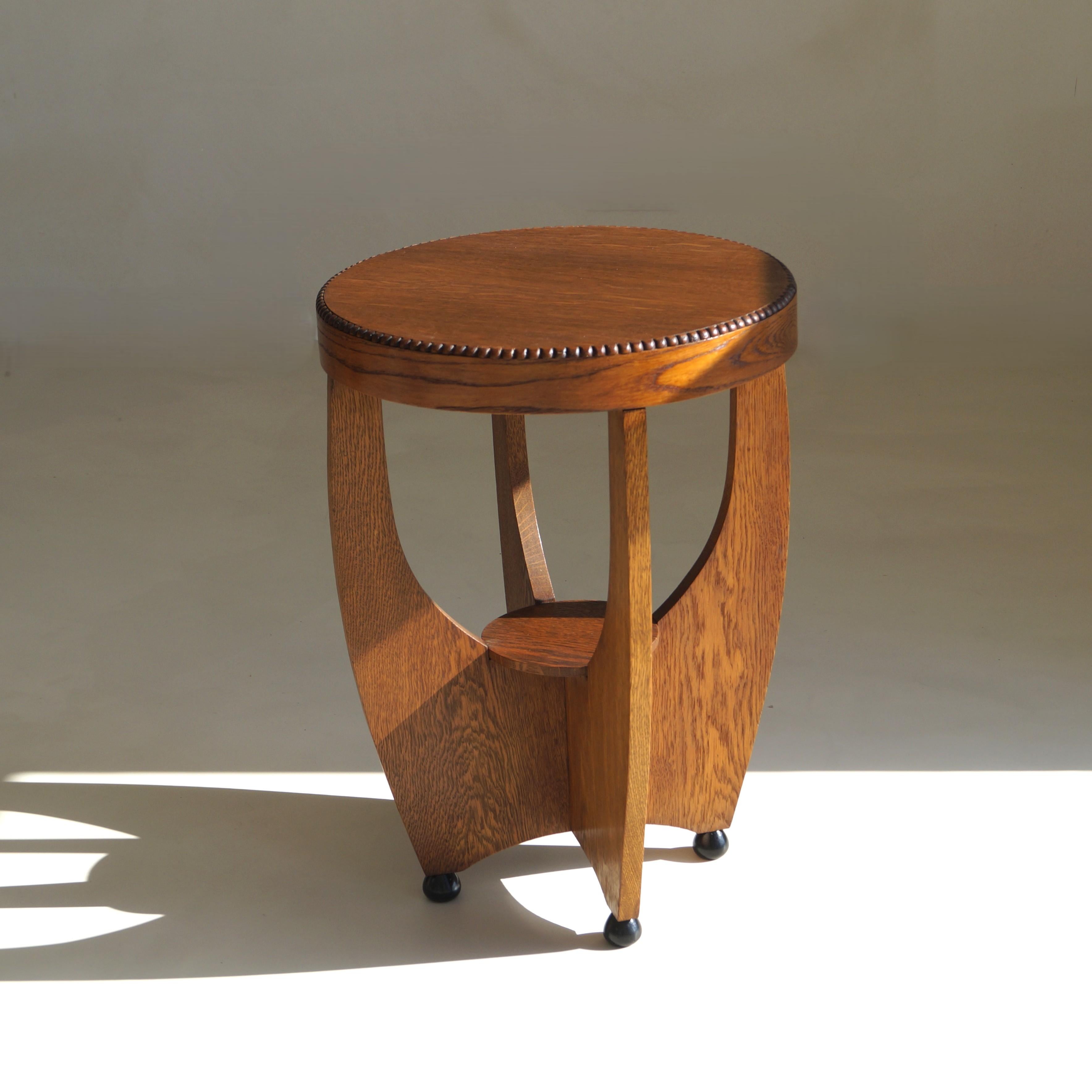 Dutch Art Deco Amsterdam School occasional or side table, 1920s 7