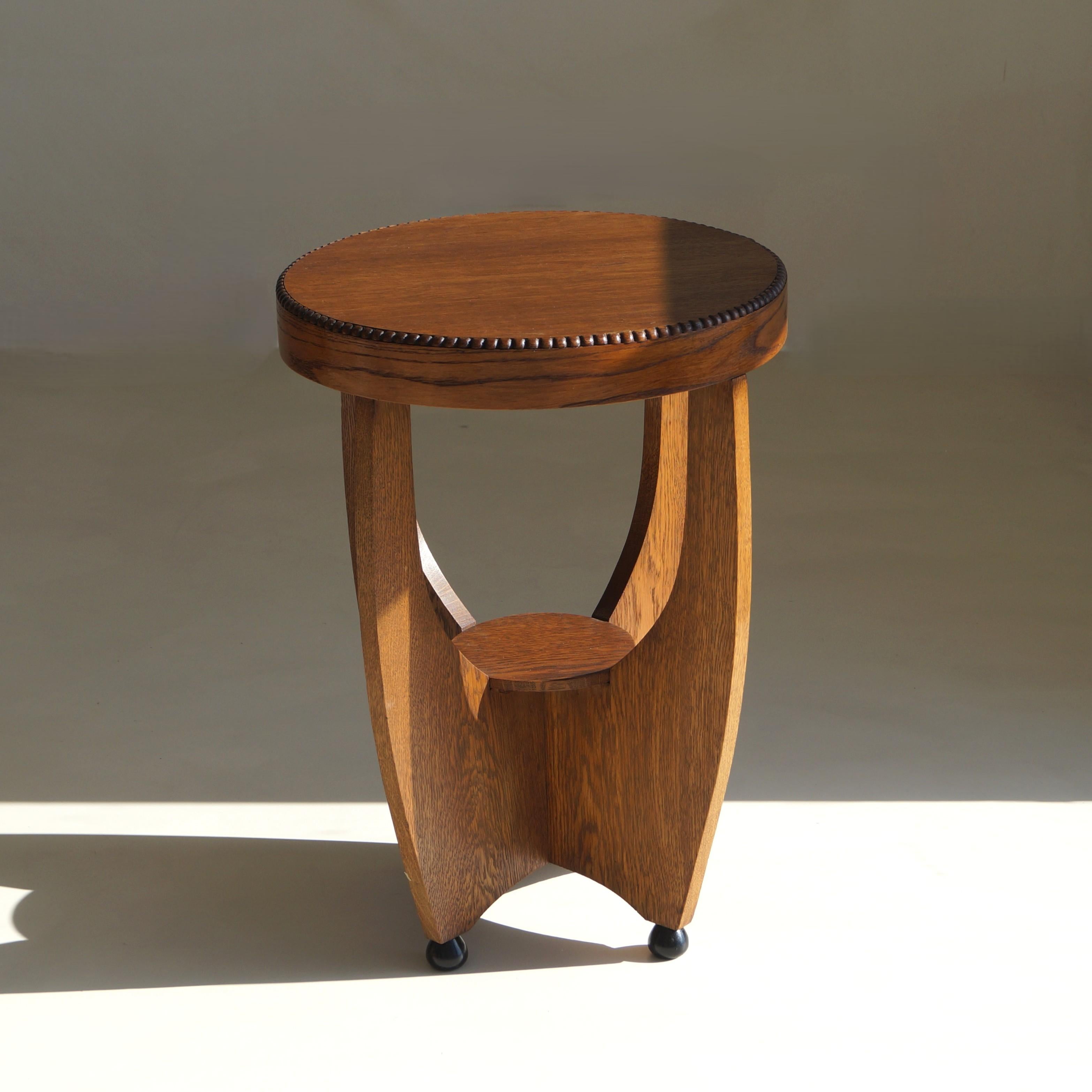 Dutch Art Deco Amsterdam School occasional or side table, 1920s 8