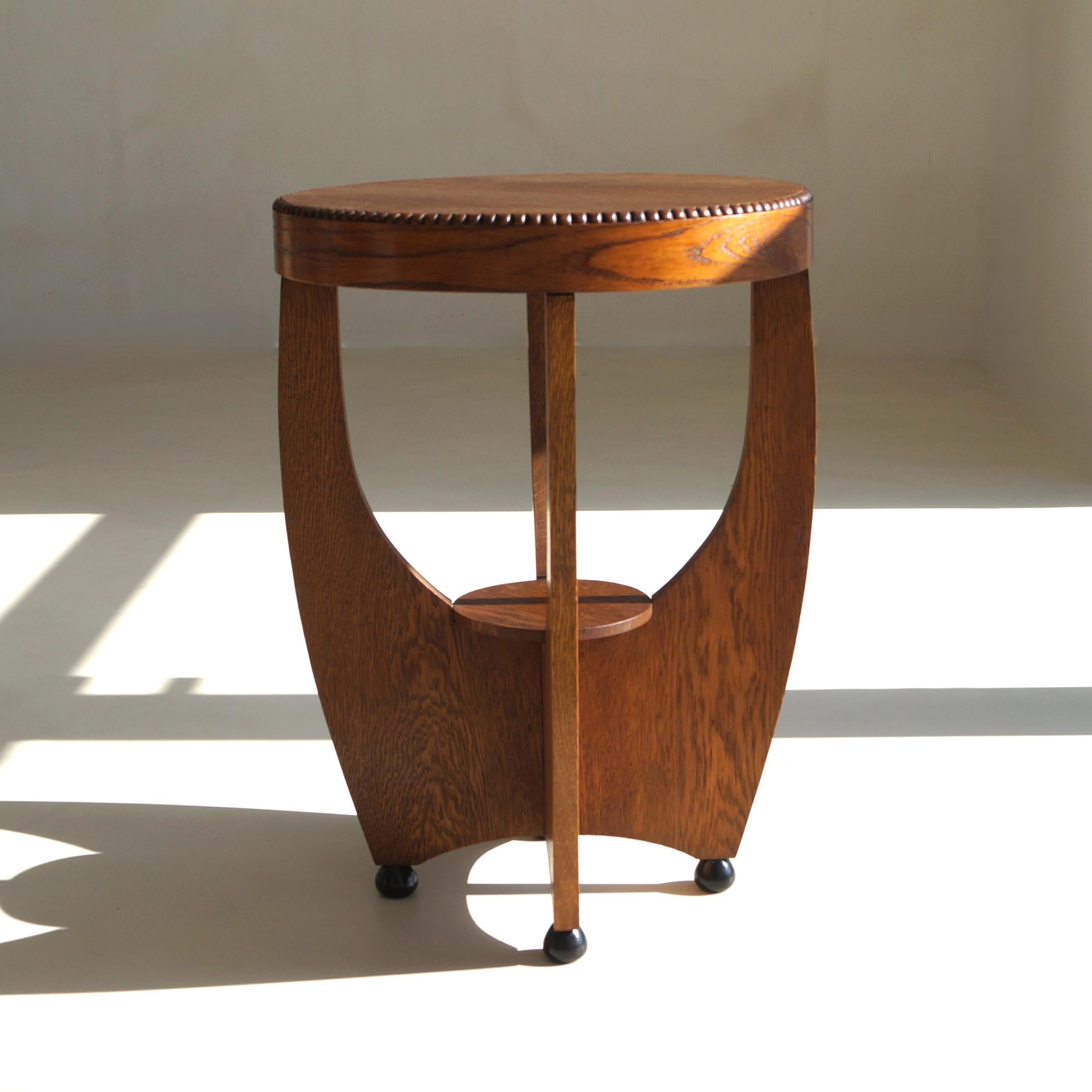 Dutch Art Deco Amsterdam School occasional or side table, 1920s 9