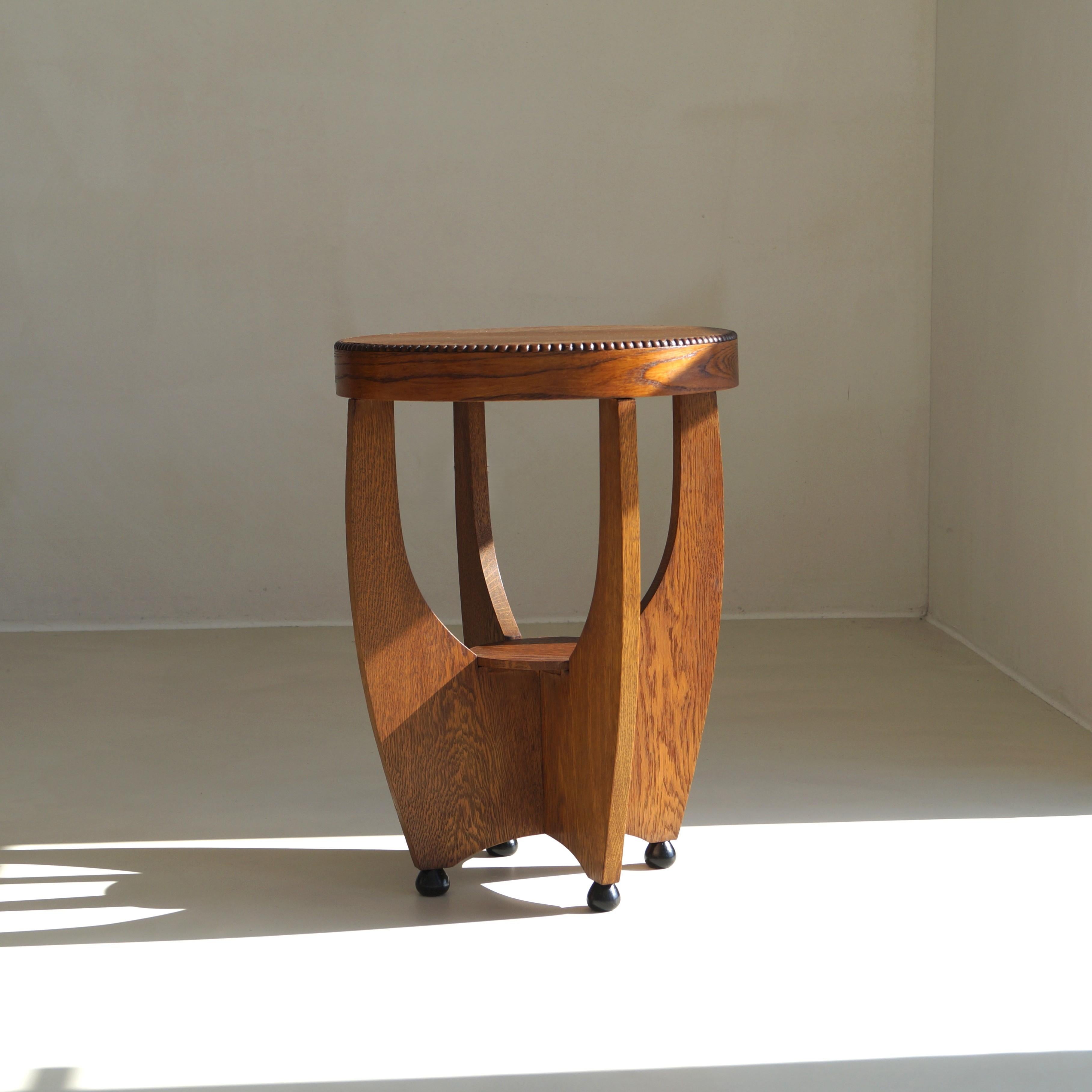 Dutch Art Deco Amsterdam School occasional or side table, 1920s 12