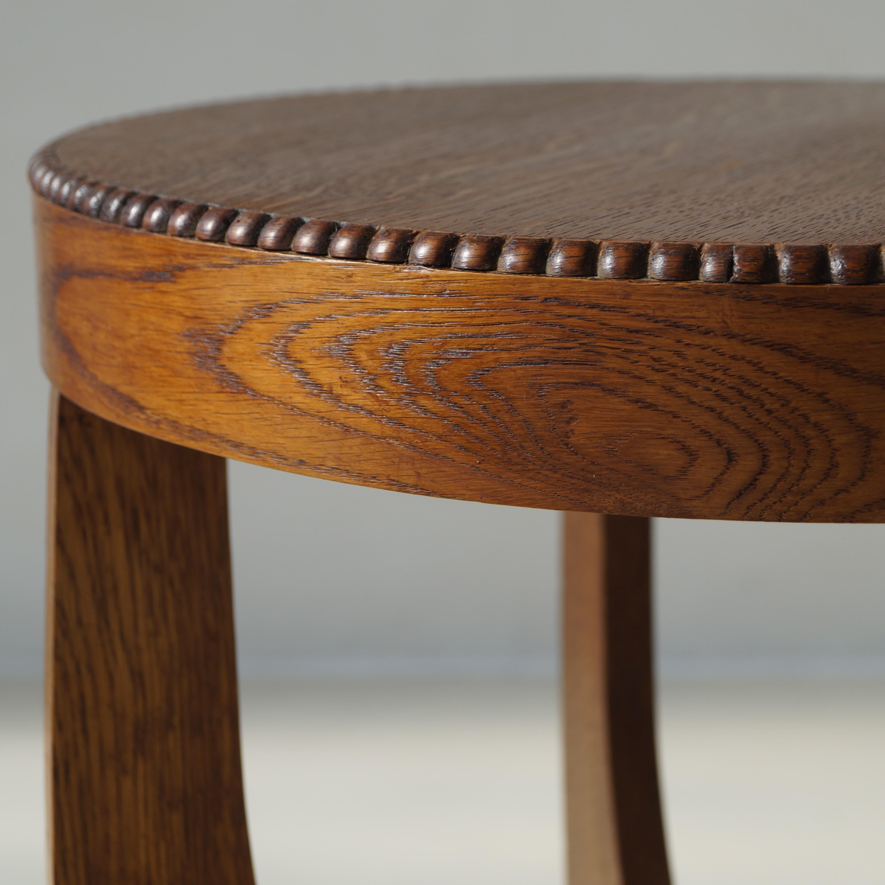 Dutch Art Deco Amsterdam School occasional or side table, 1920s In Good Condition In EVERDINGEN, NL