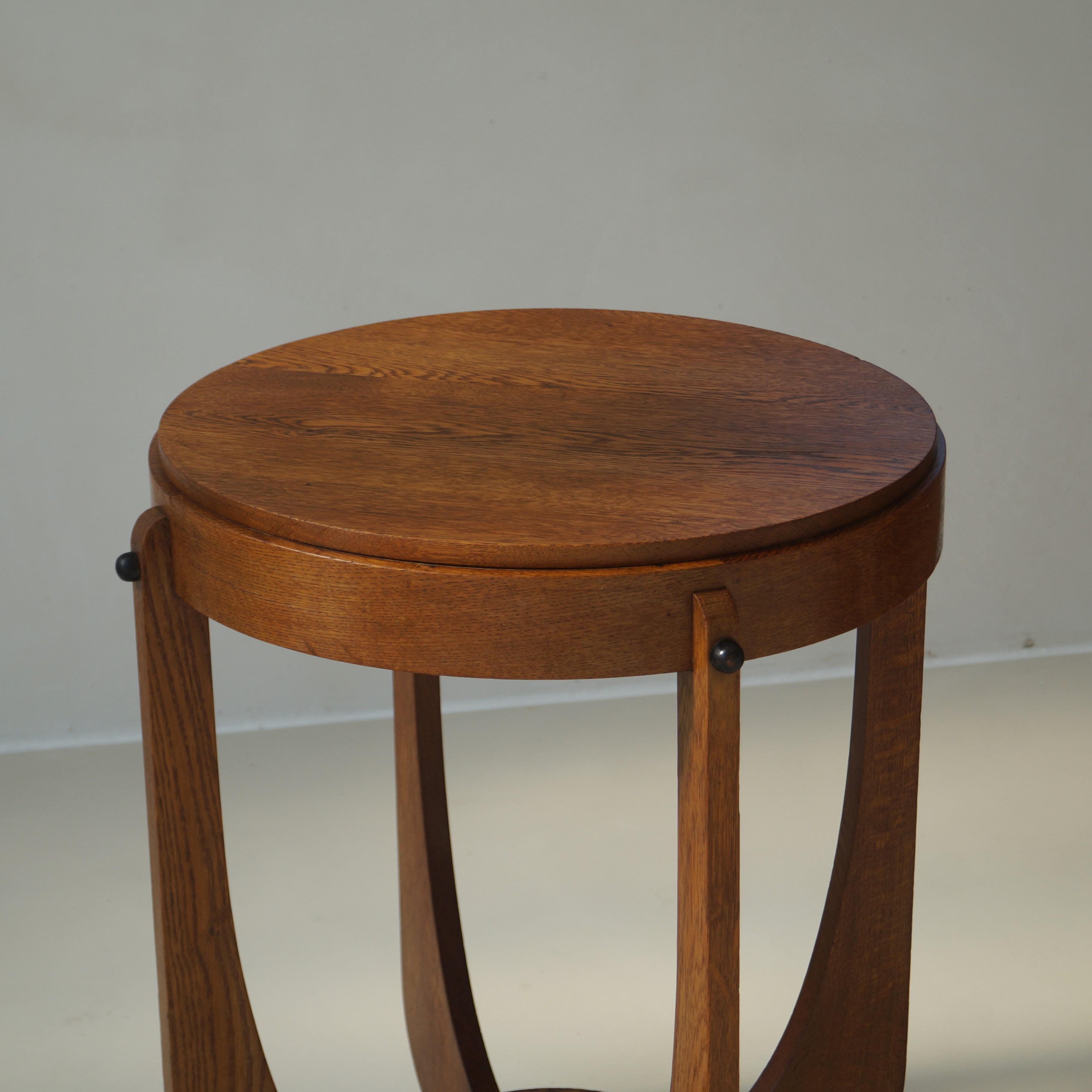 Dutch Art Deco Amsterdam School occasional table, 1920s 4