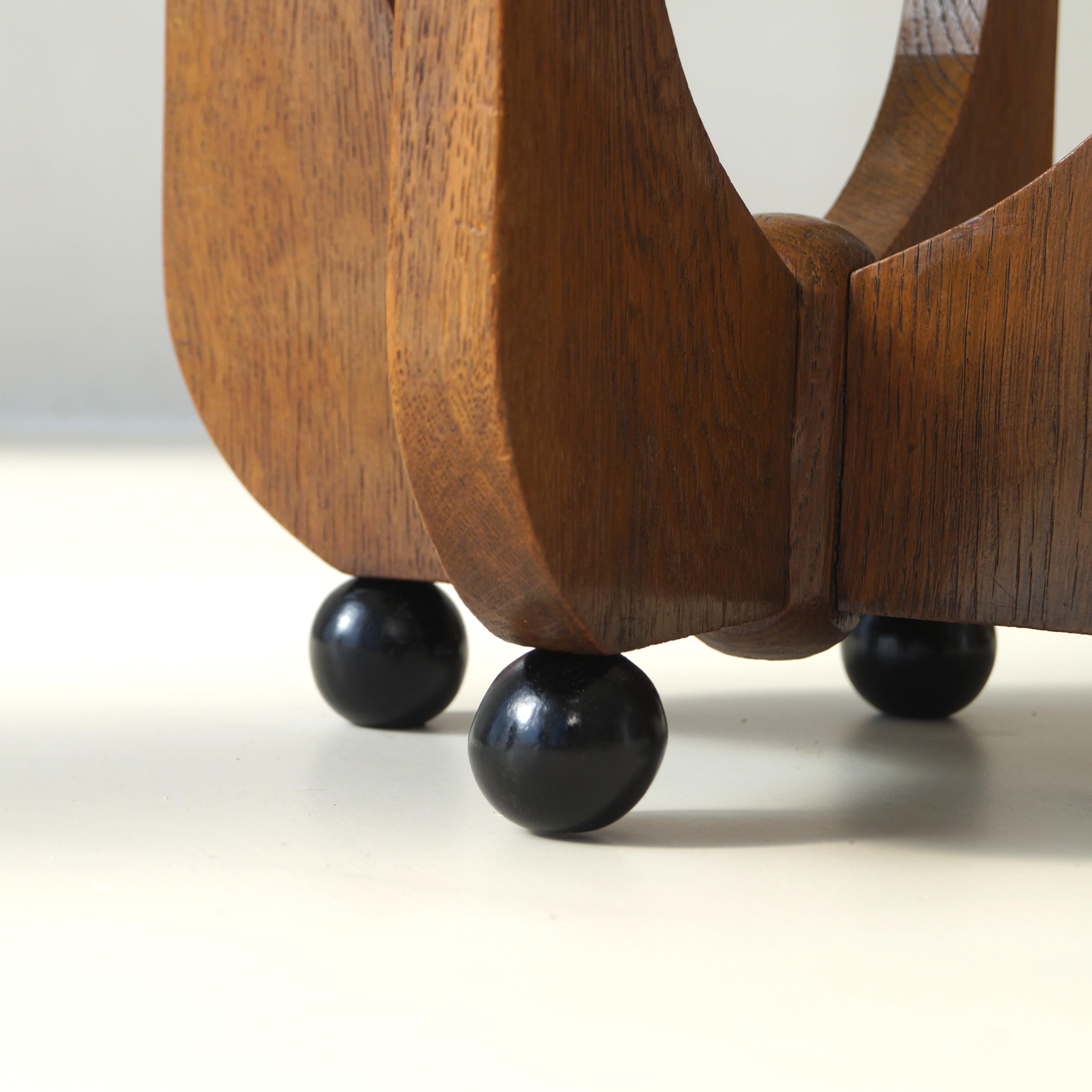 Niederländischer Beistelltisch der Amsterdamer Schule im Art-Déco-Stil, 1920er Jahre im Angebot 3