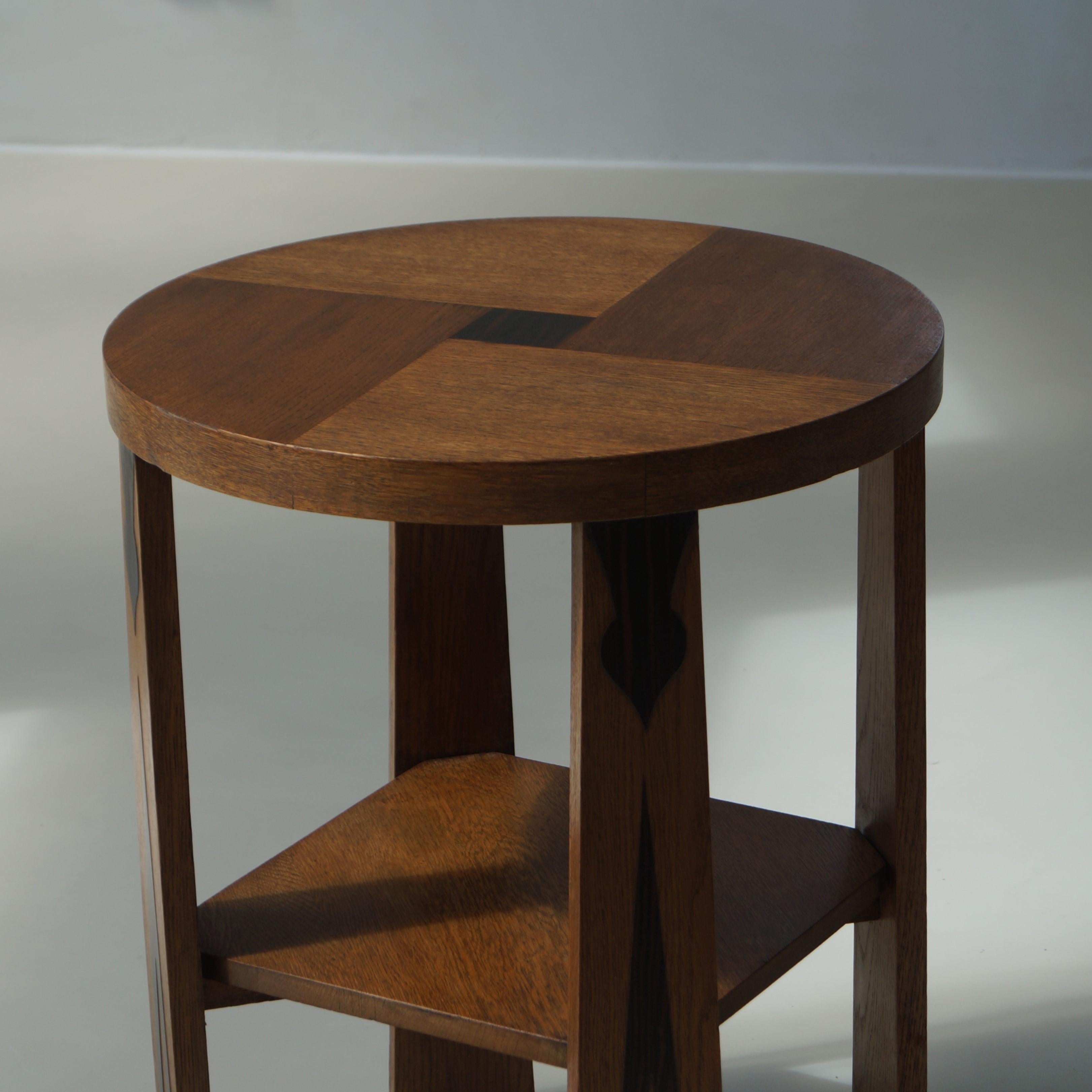 Dutch Art Deco Amsterdam School occasional table, 1920s 7