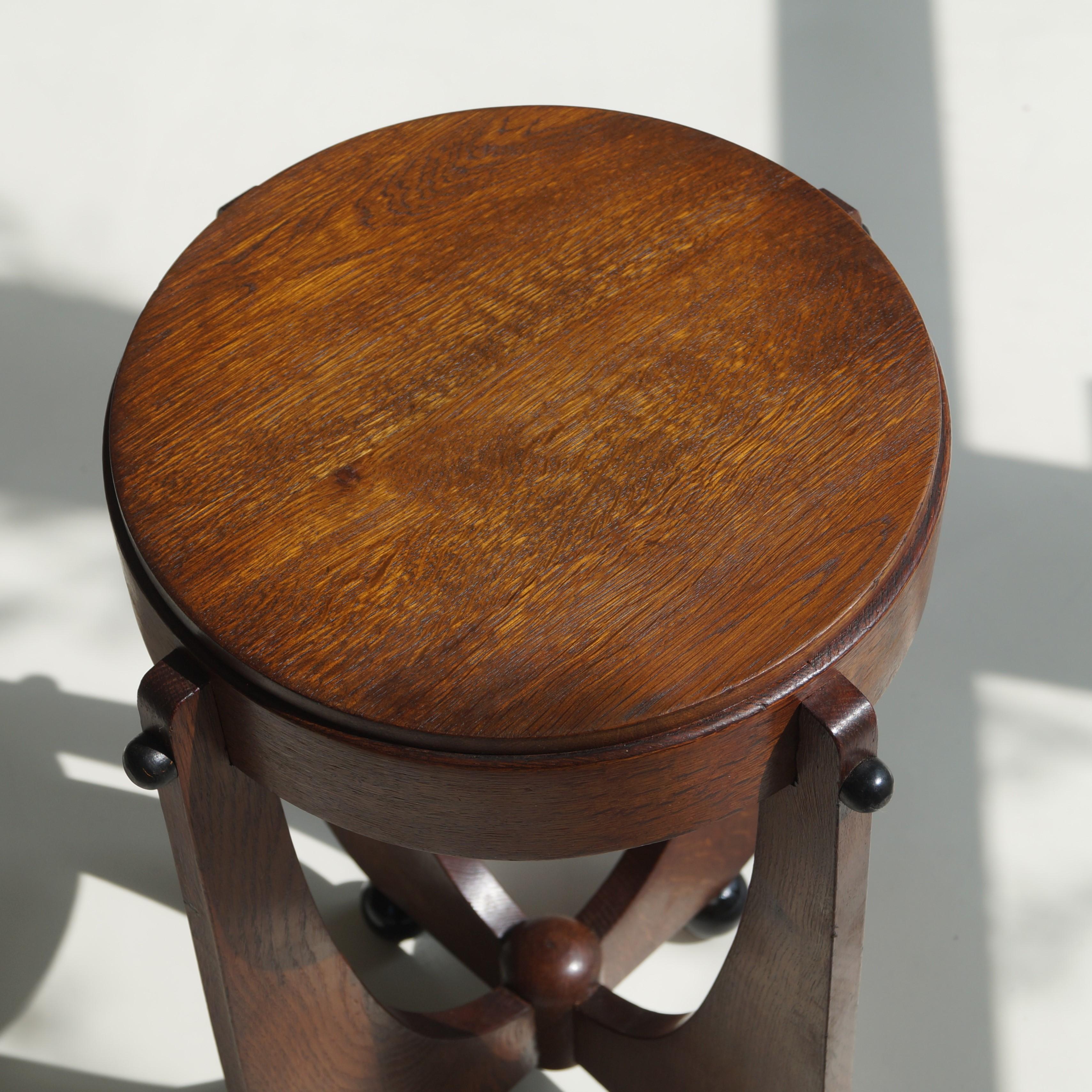Dutch Art Deco Amsterdam School occasional table, 1920s 6
