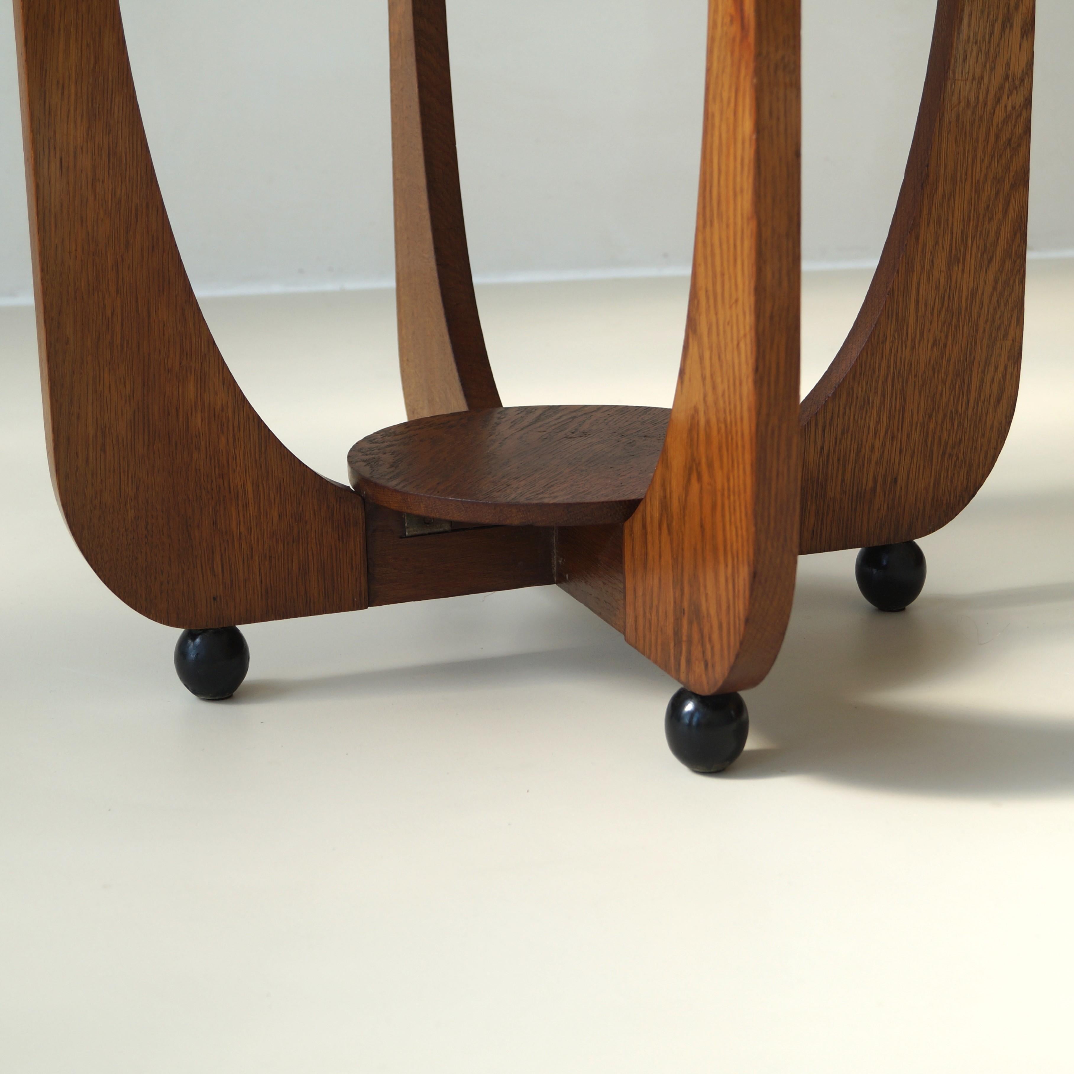Dutch Art Deco Amsterdam School occasional table, 1920s 6
