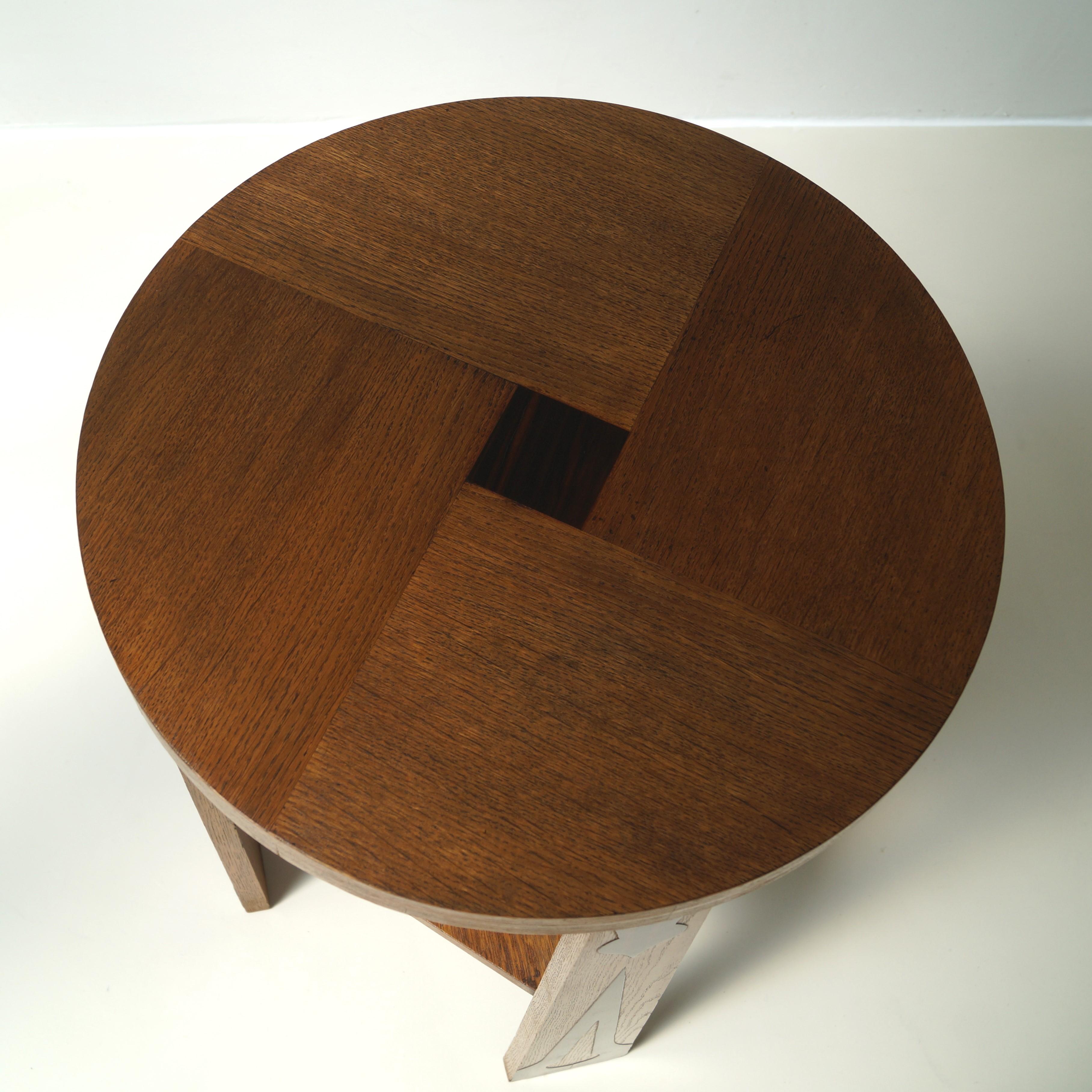 Dutch Art Deco Amsterdam School occasional table, 1920s 8