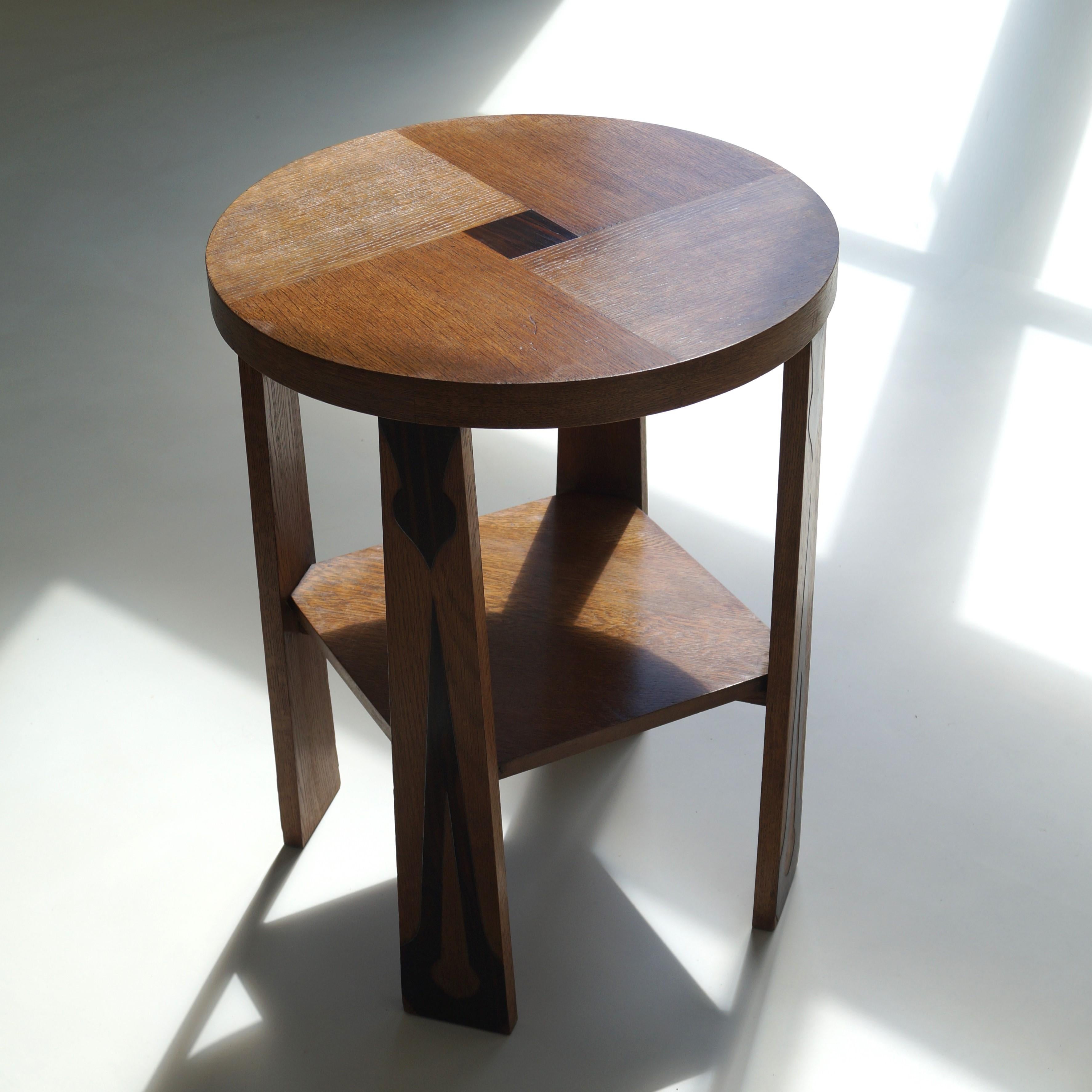 Dutch Art Deco Amsterdam School occasional table, 1920s 11