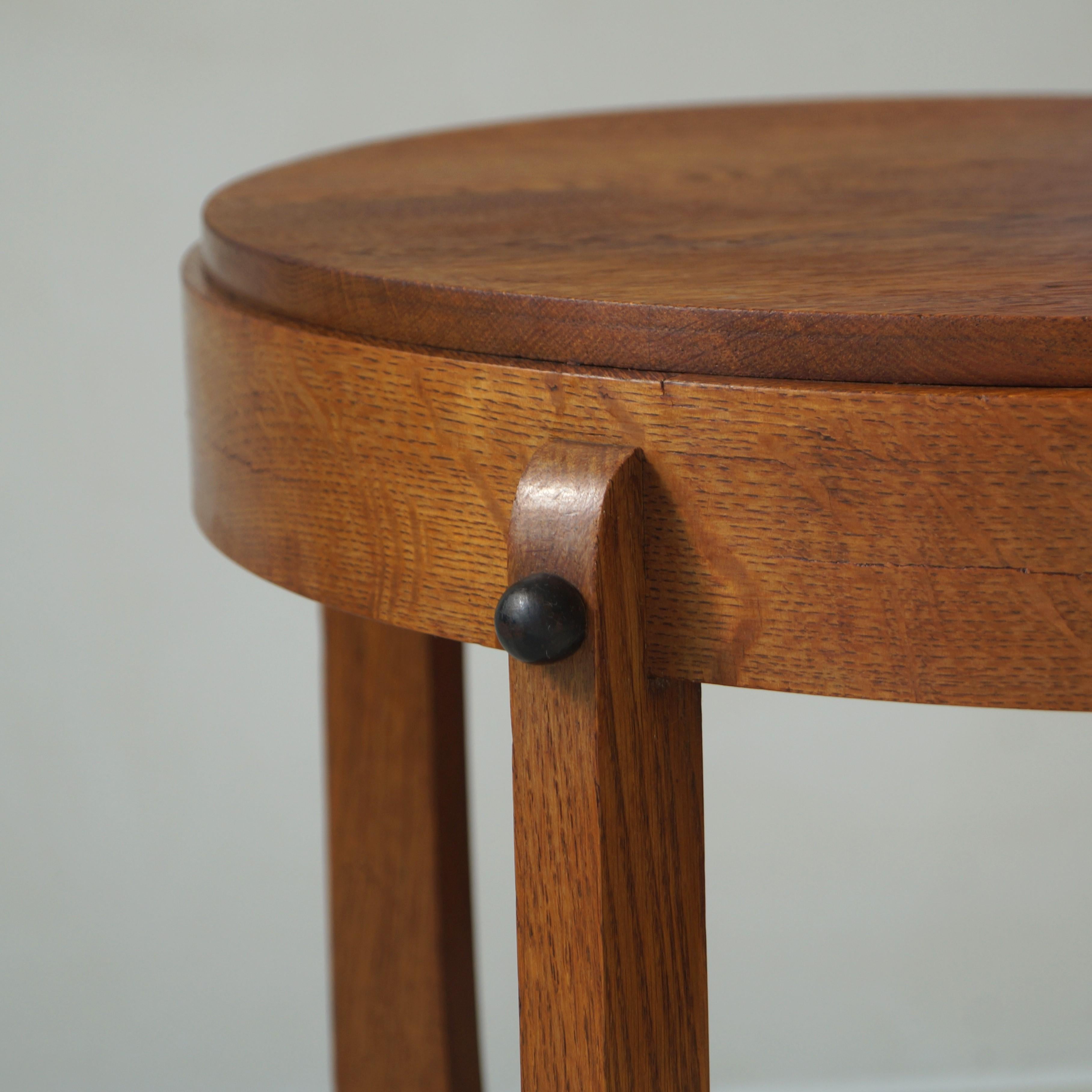 Dutch Art Deco Amsterdam School occasional table, 1920s 10