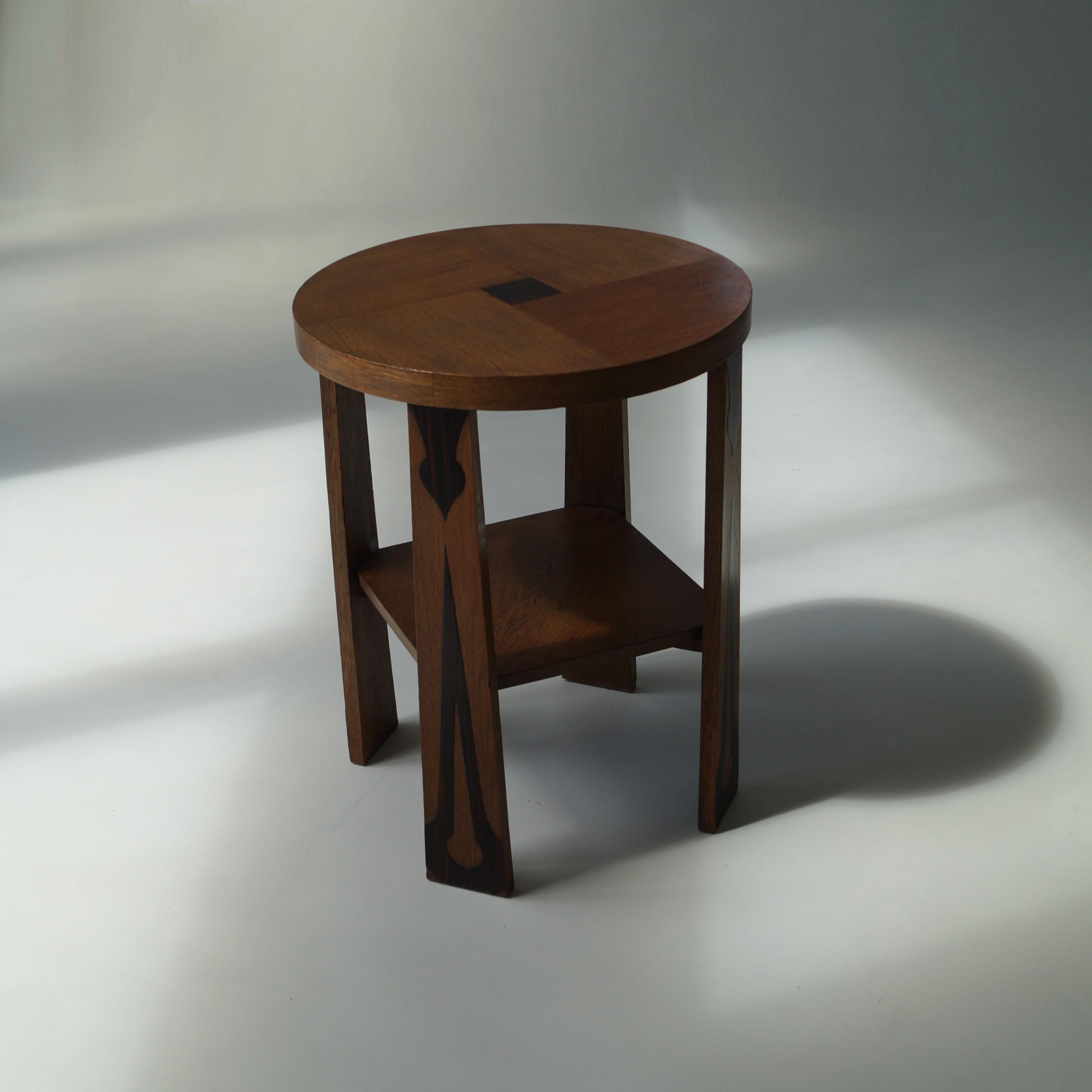 Dutch Art Deco Amsterdam School occasional table, 1920s In Good Condition In EVERDINGEN, NL