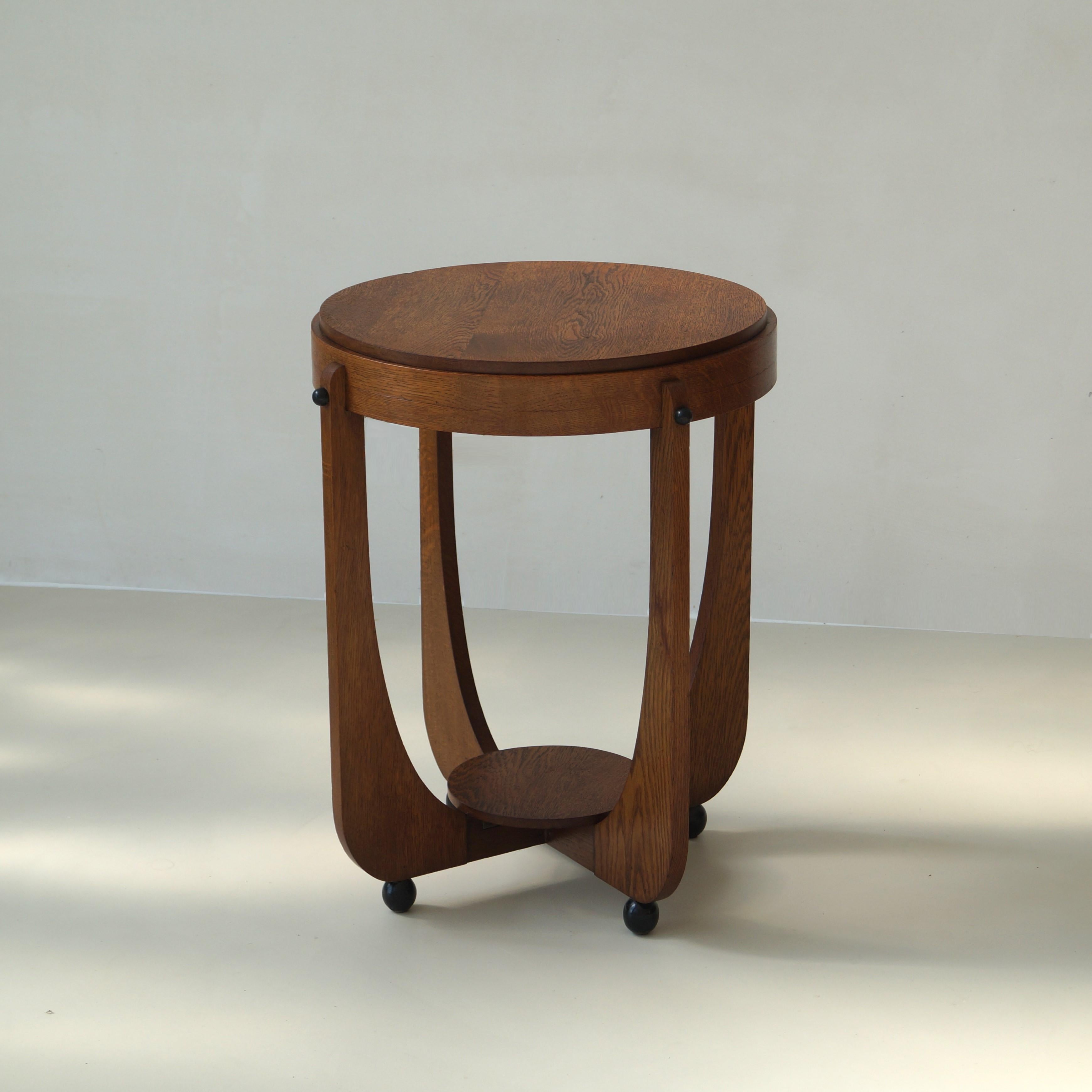 Hand-Crafted Dutch Art Deco Amsterdam School occasional table, 1920s