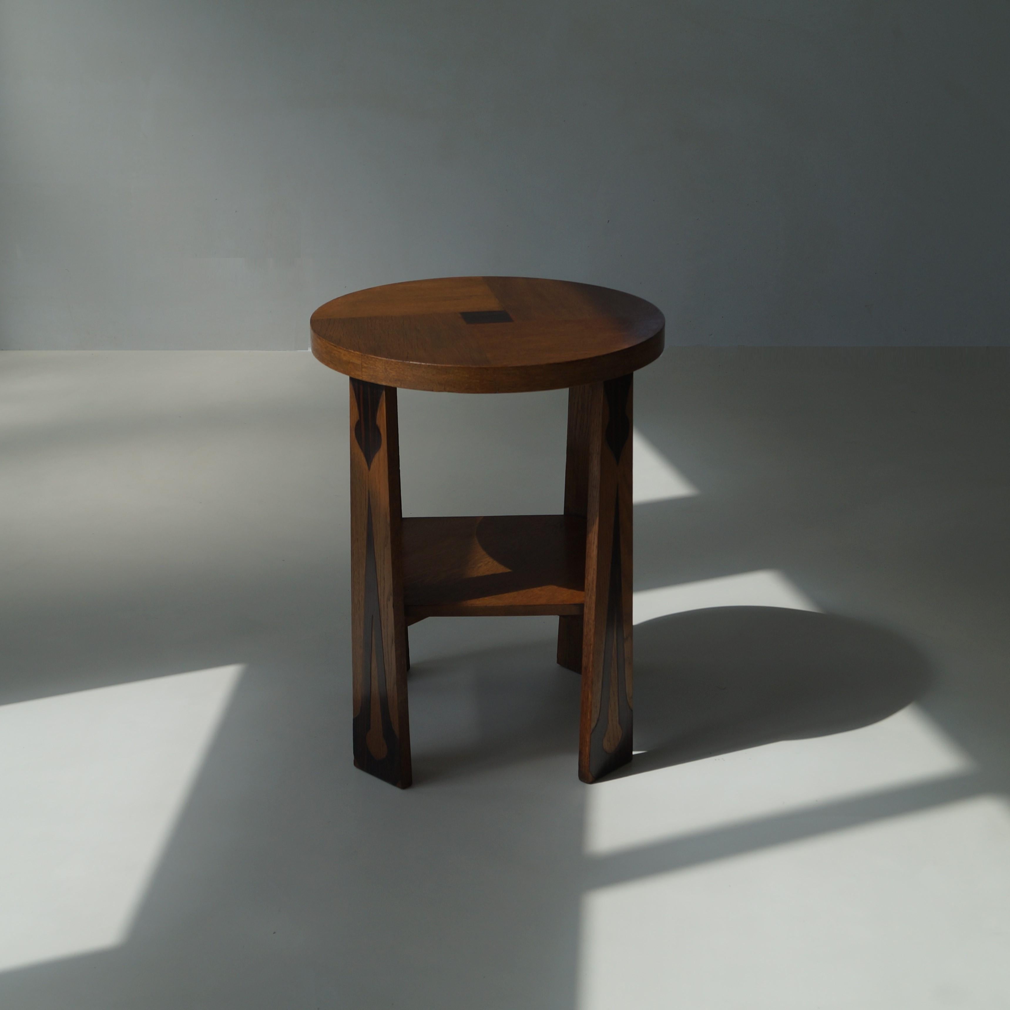 Early 20th Century Dutch Art Deco Amsterdam School occasional table, 1920s