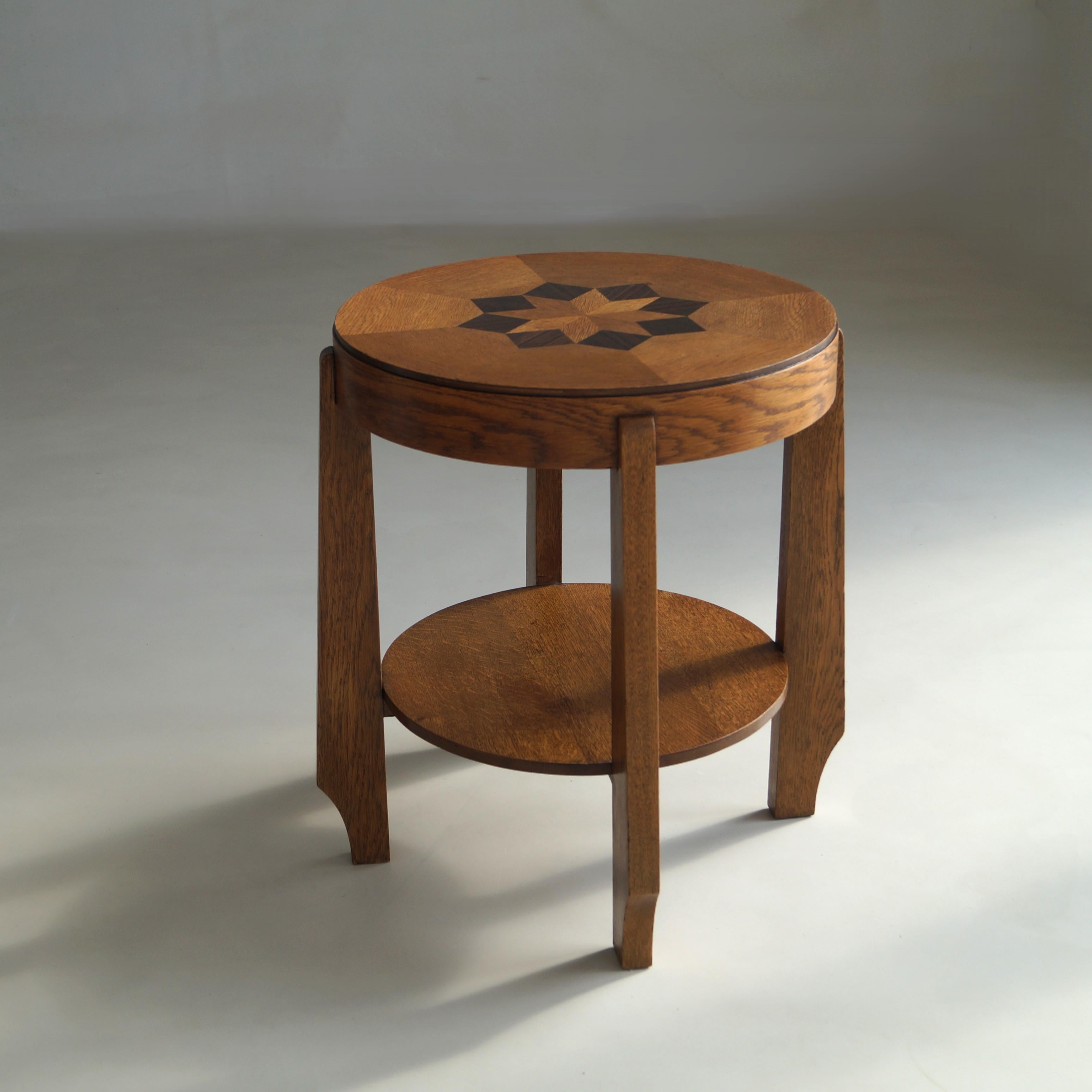 Fatto a mano Tavolo occasionale olandese in stile Art Déco della Scuola di Amsterdam,  1920s in vendita