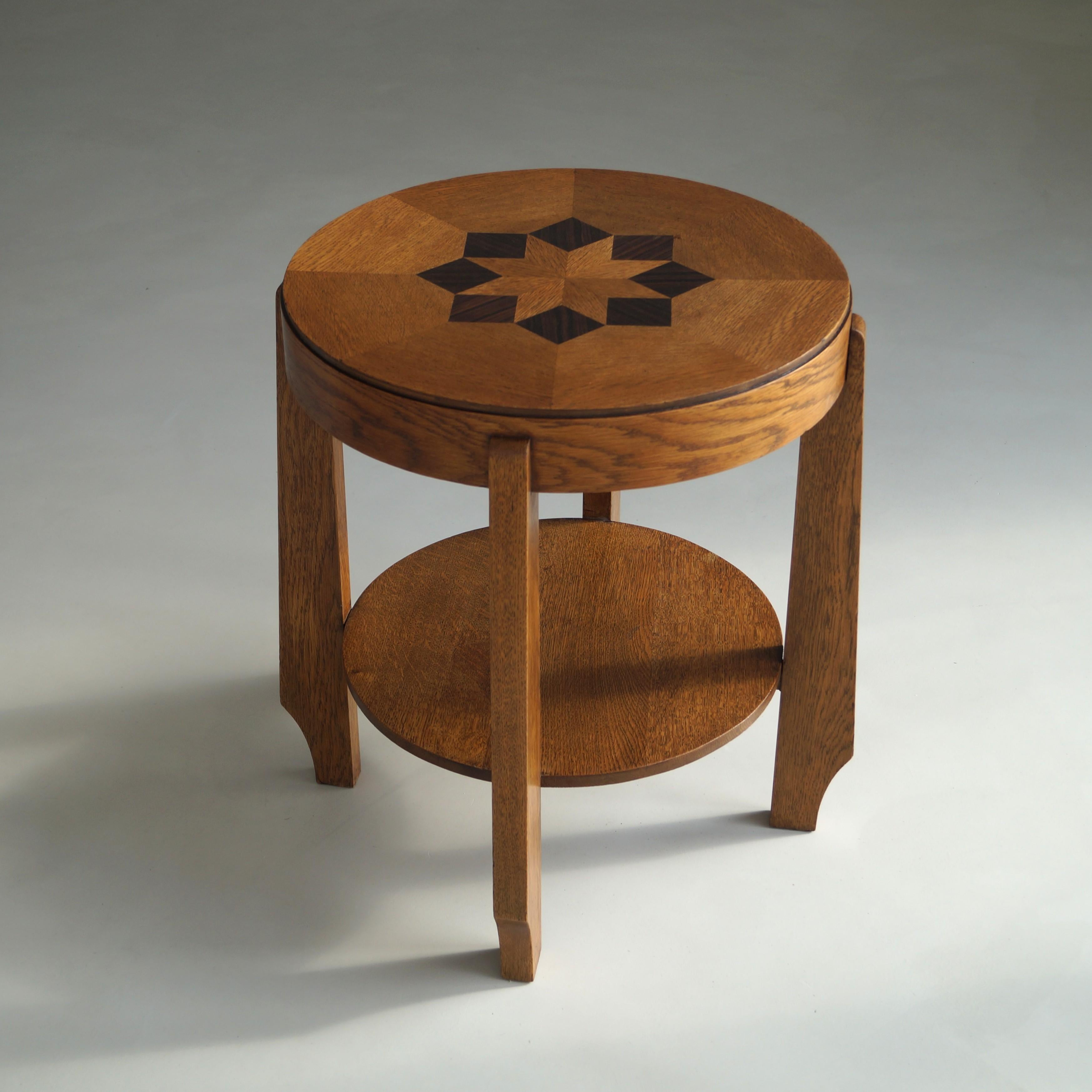 Tavolo occasionale olandese in stile Art Déco della Scuola di Amsterdam,  1920s In condizioni buone in vendita a EVERDINGEN, NL