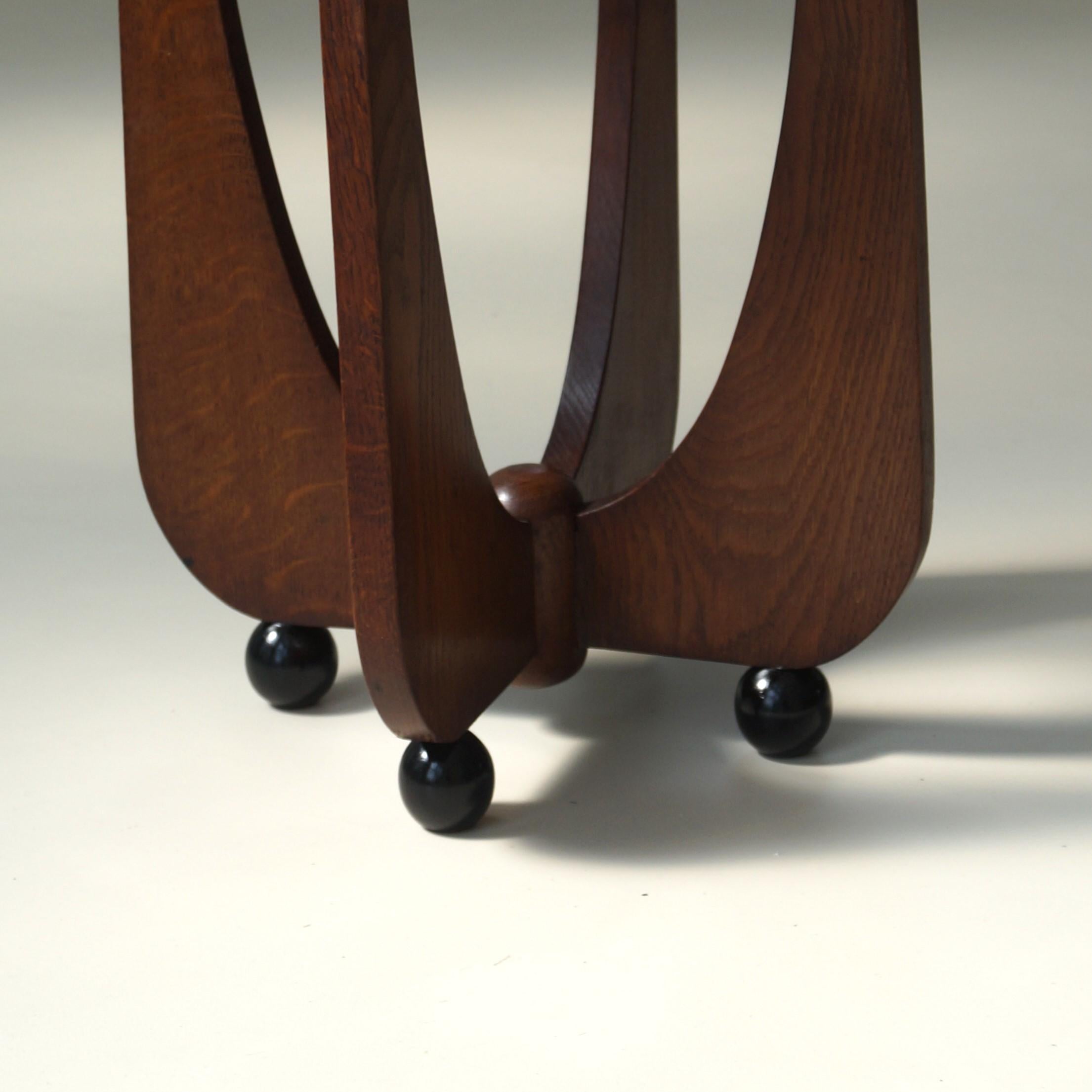 Dutch Art Deco Amsterdam School occasional table, 1920s 1