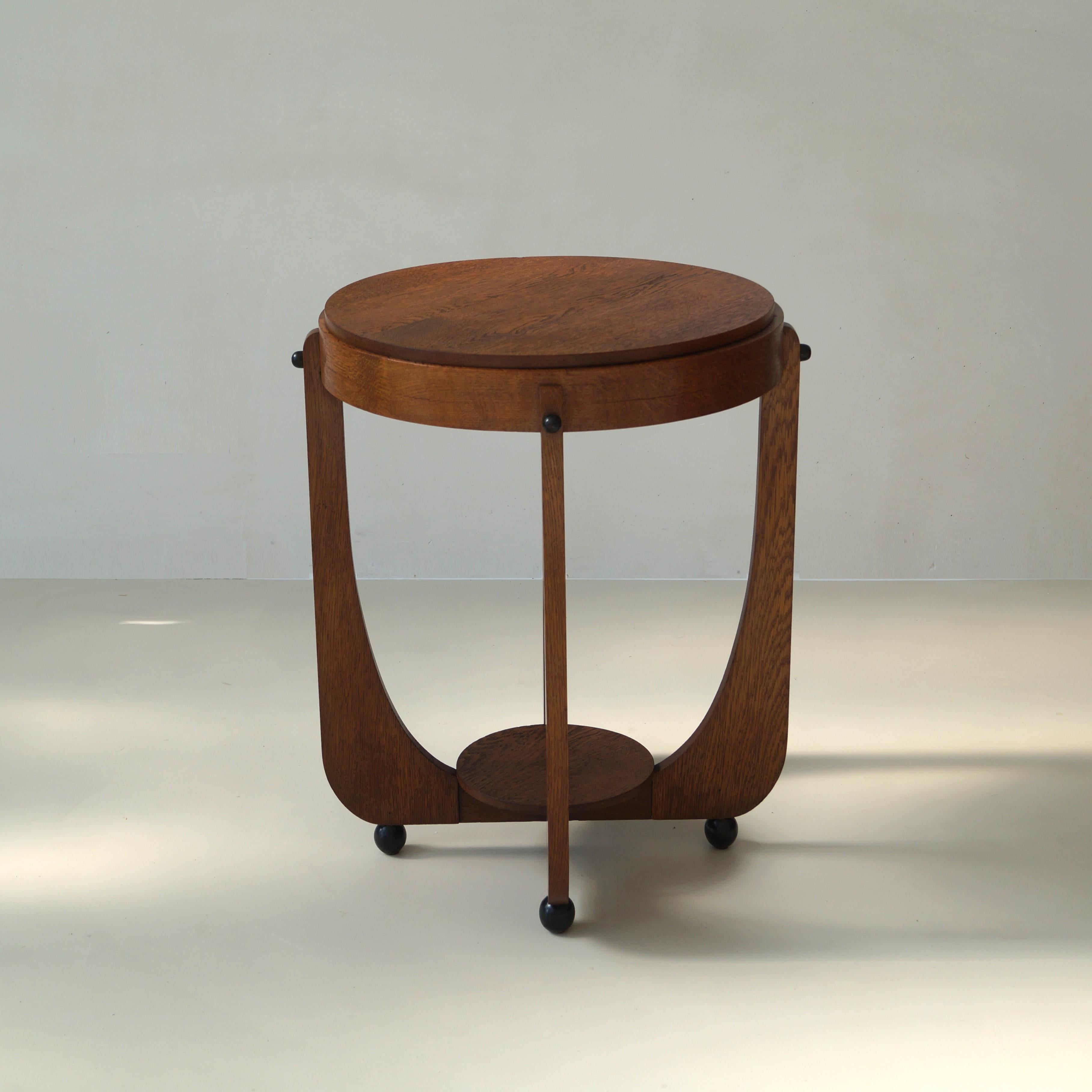 Dutch Art Deco Amsterdam School occasional table, 1920s 2
