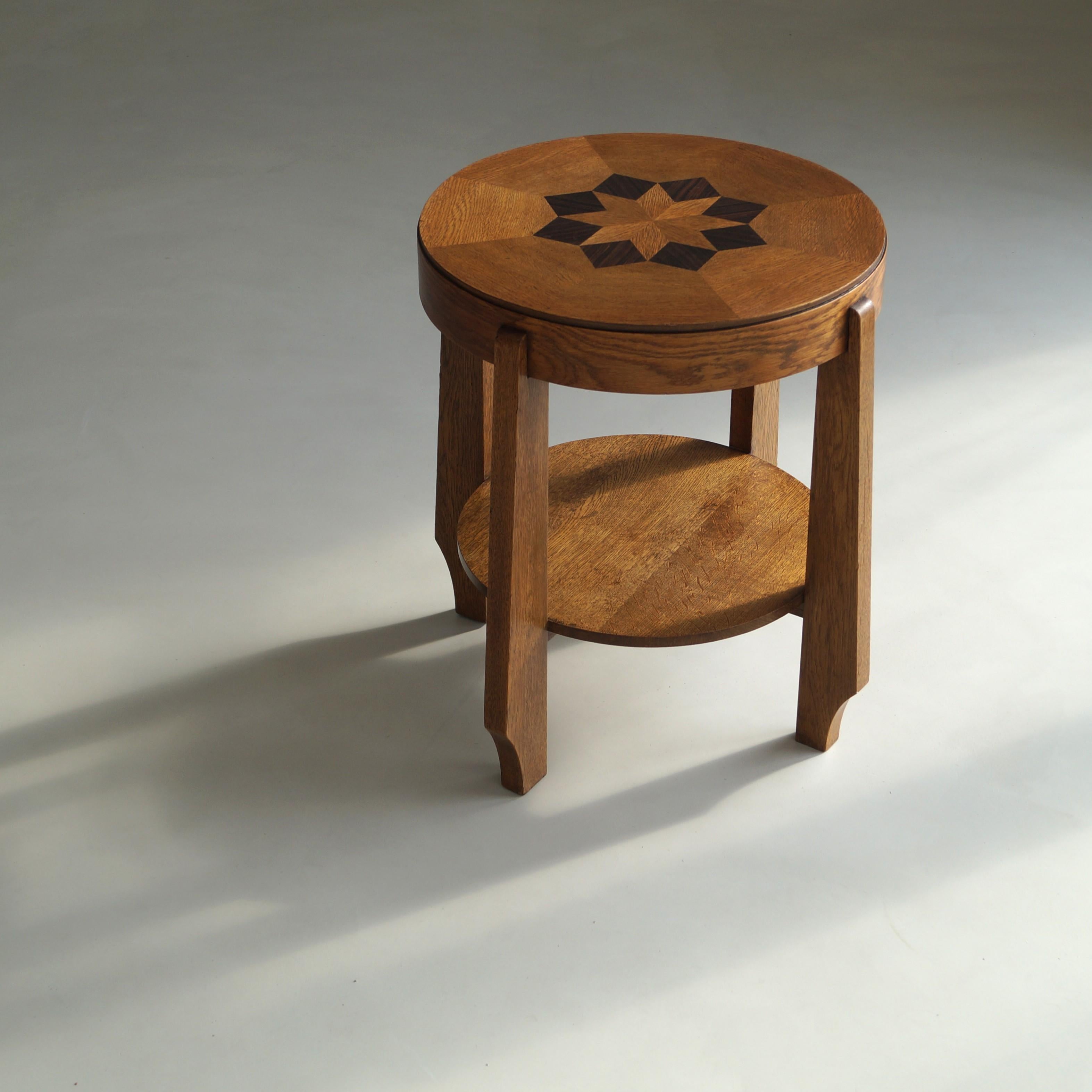 Tavolo occasionale olandese in stile Art Déco della Scuola di Amsterdam,  1920s in vendita 1