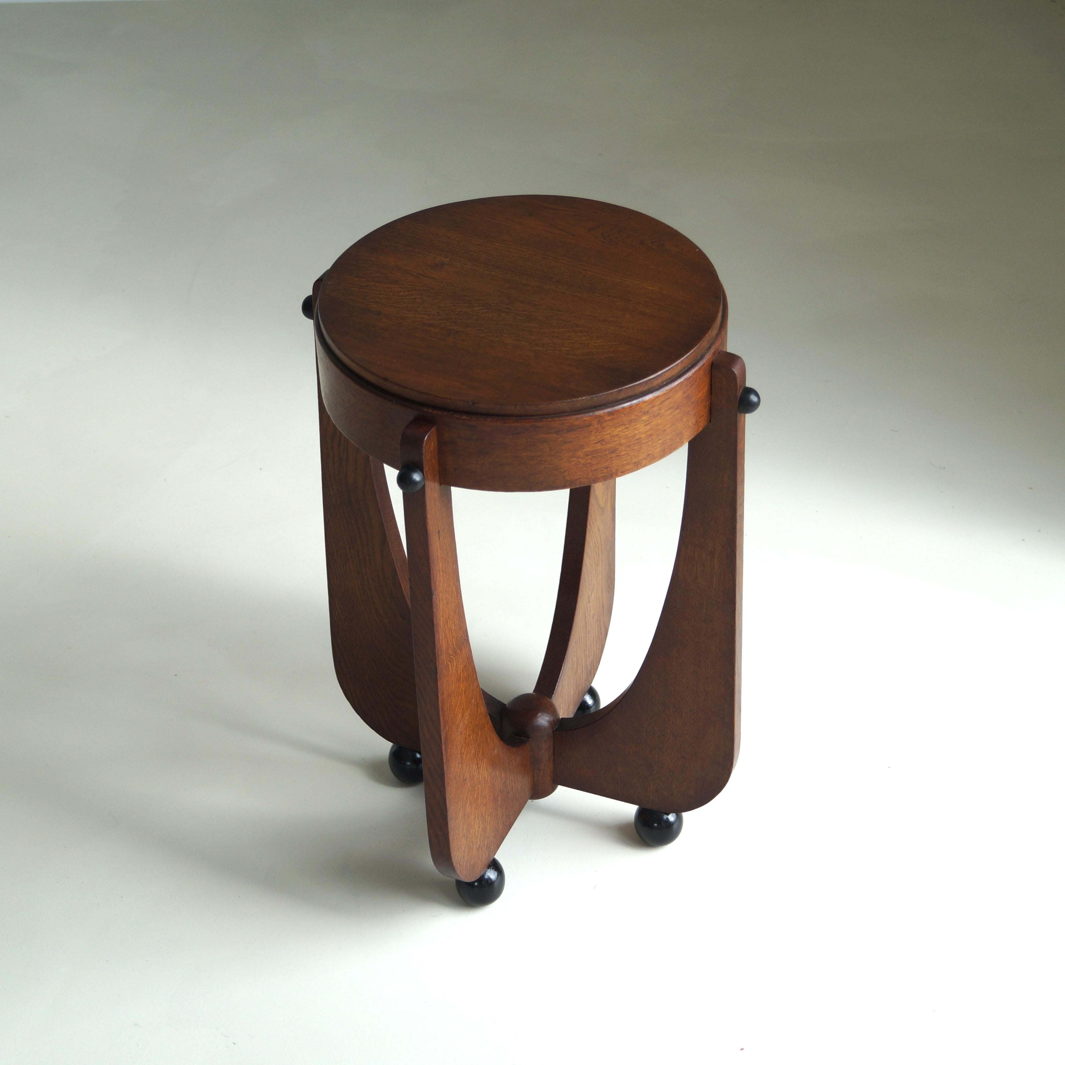 Dutch Art Deco Amsterdam School occasional table, 1920s 3