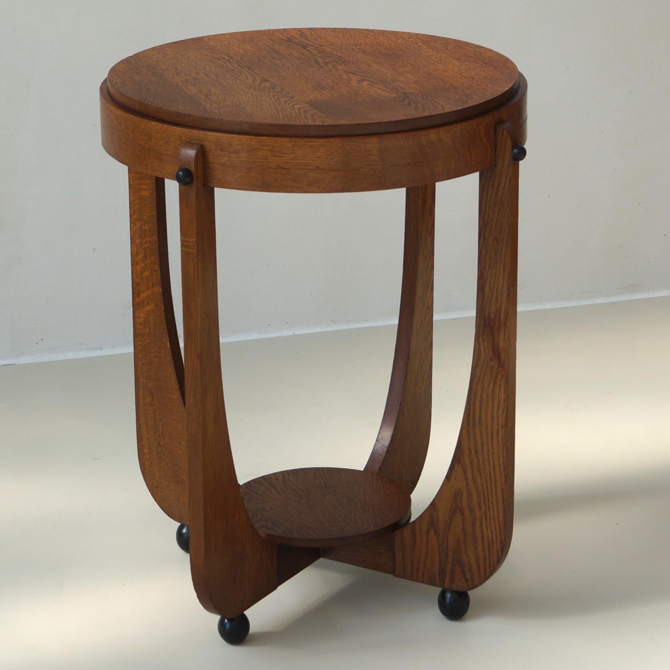 Dutch Art Deco Amsterdam School occasional table, 1920s 3
