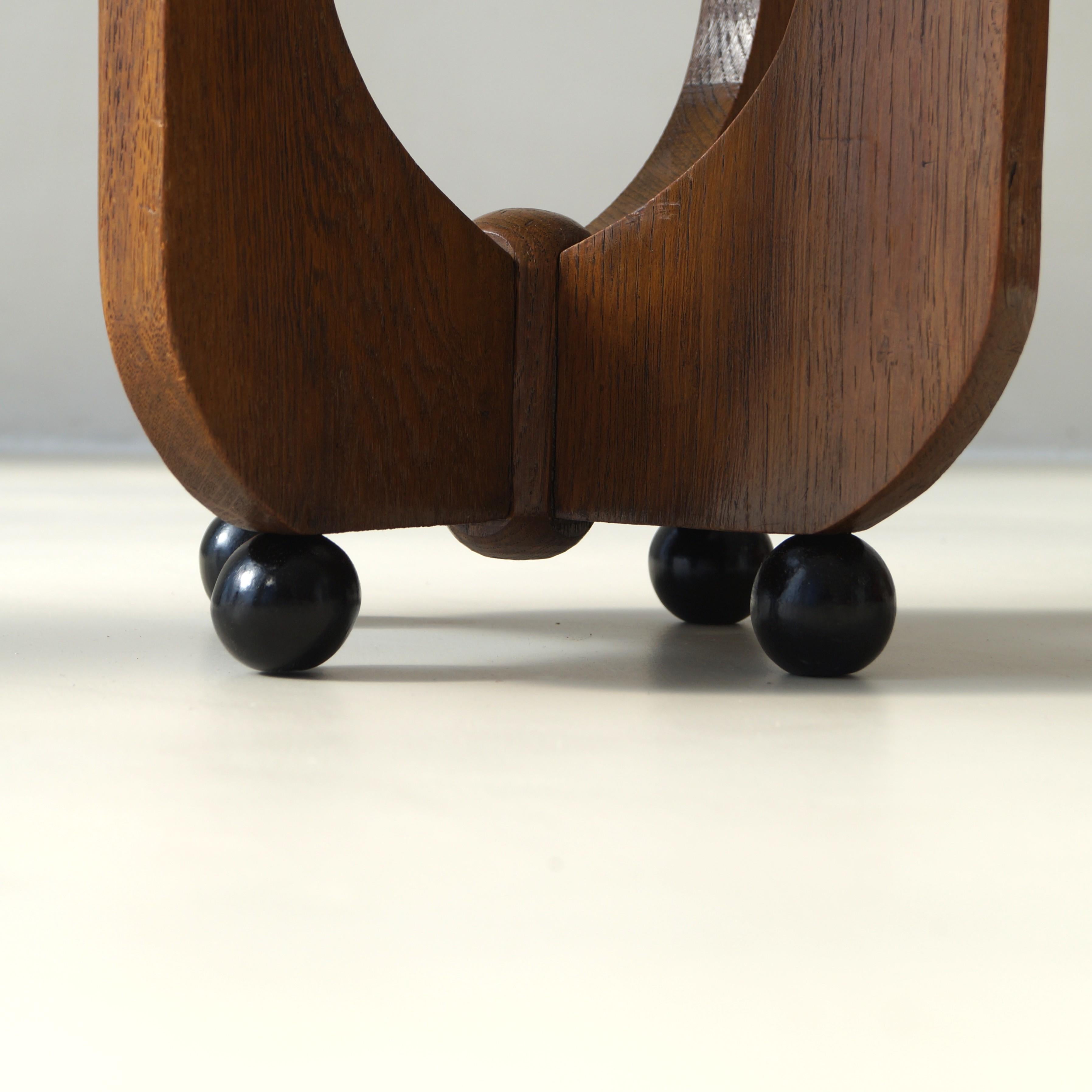 Niederländischer Beistelltisch der Amsterdamer Schule im Art-Déco-Stil, 1920er Jahre im Angebot 2