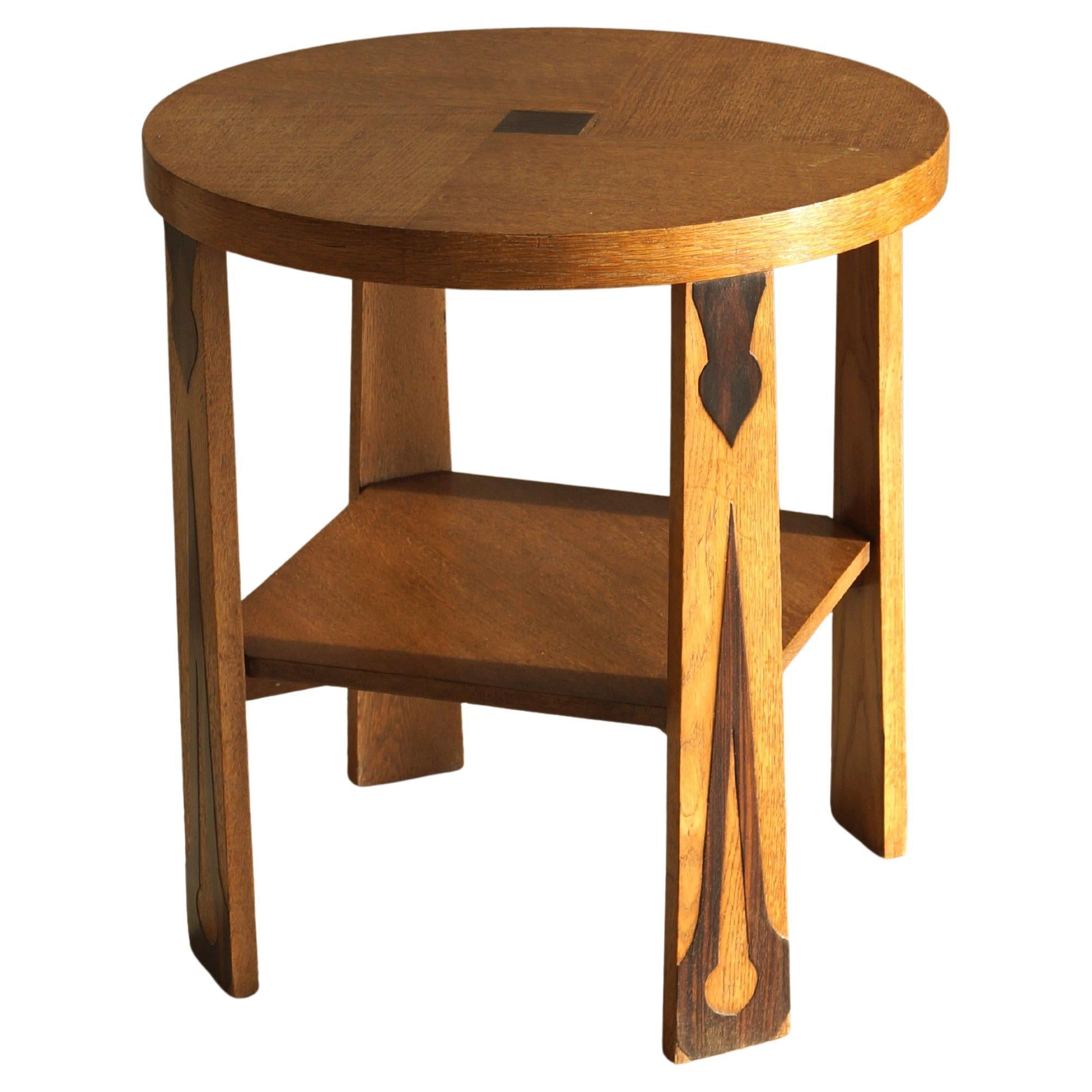 Dutch Art Deco Amsterdam School occasional table, 1920s For Sale