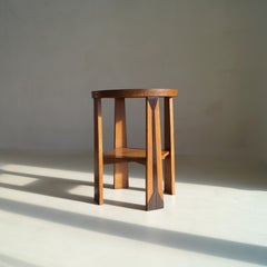 Dutch Art Deco Amsterdam School occasional table in oak and macassar, 1920s