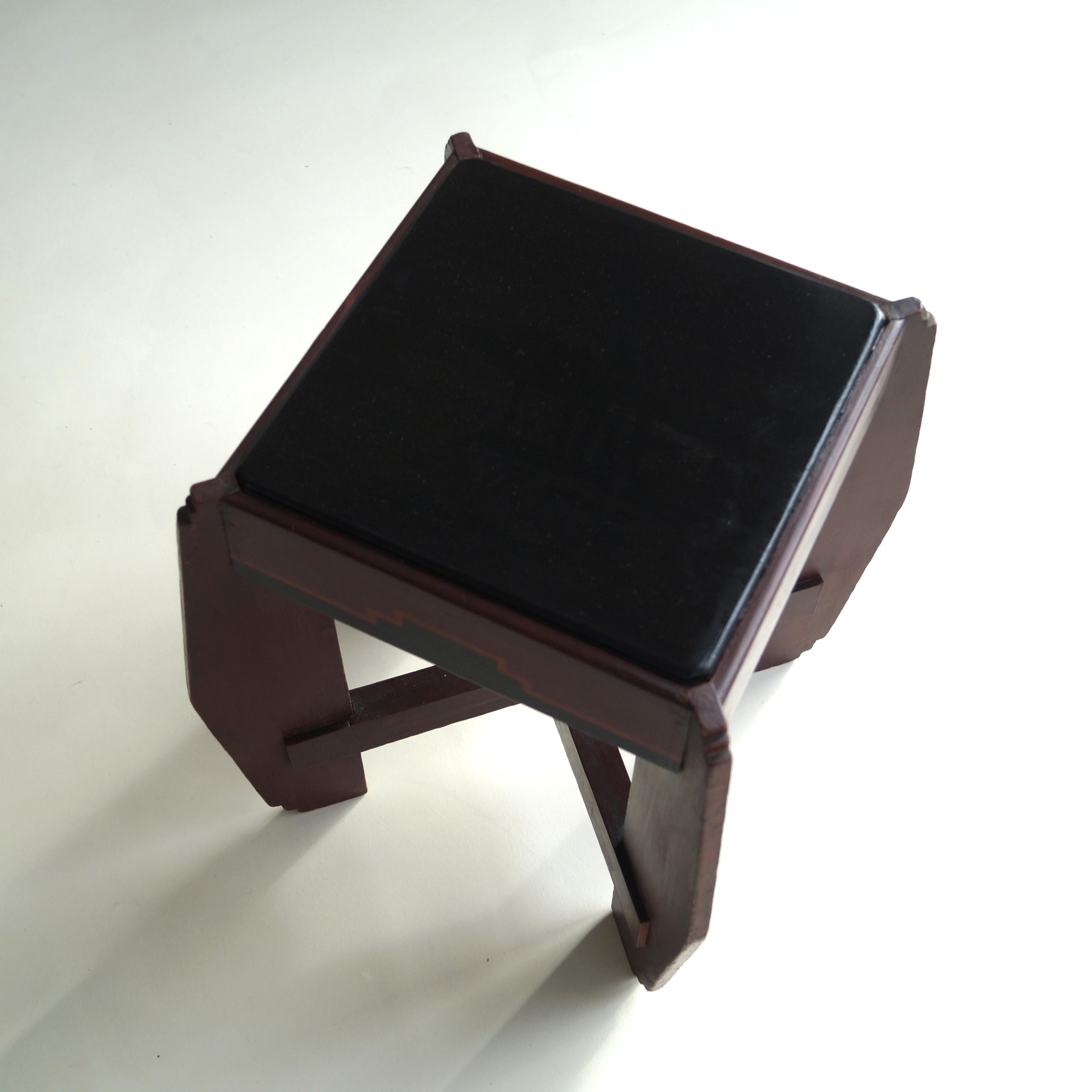 Early 20th Century Dutch Art Deco Amsterdam School occasional table with original paintwork, 1920s