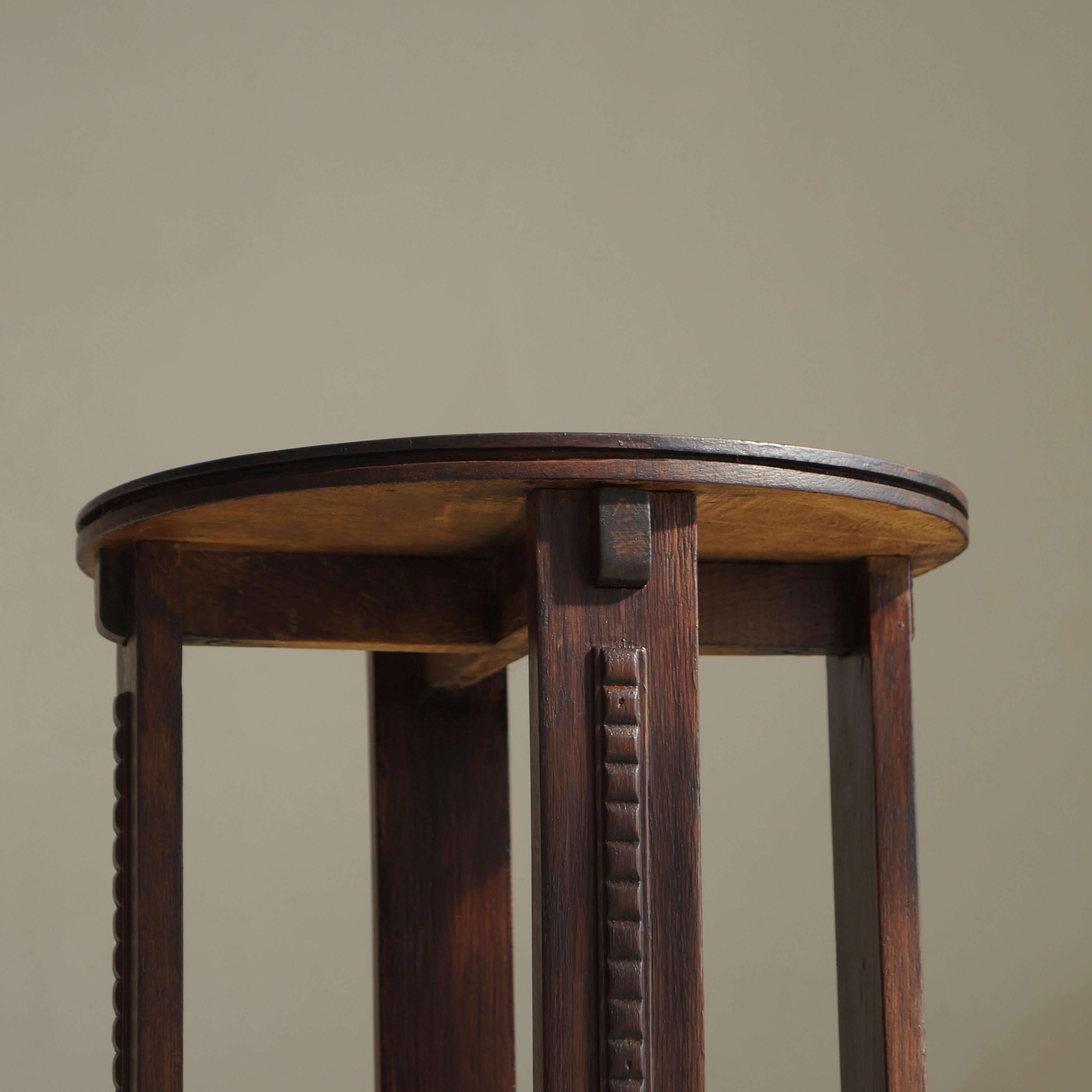 Dutch Art Deco Amsterdam School pedestal table, 1920s For Sale 6