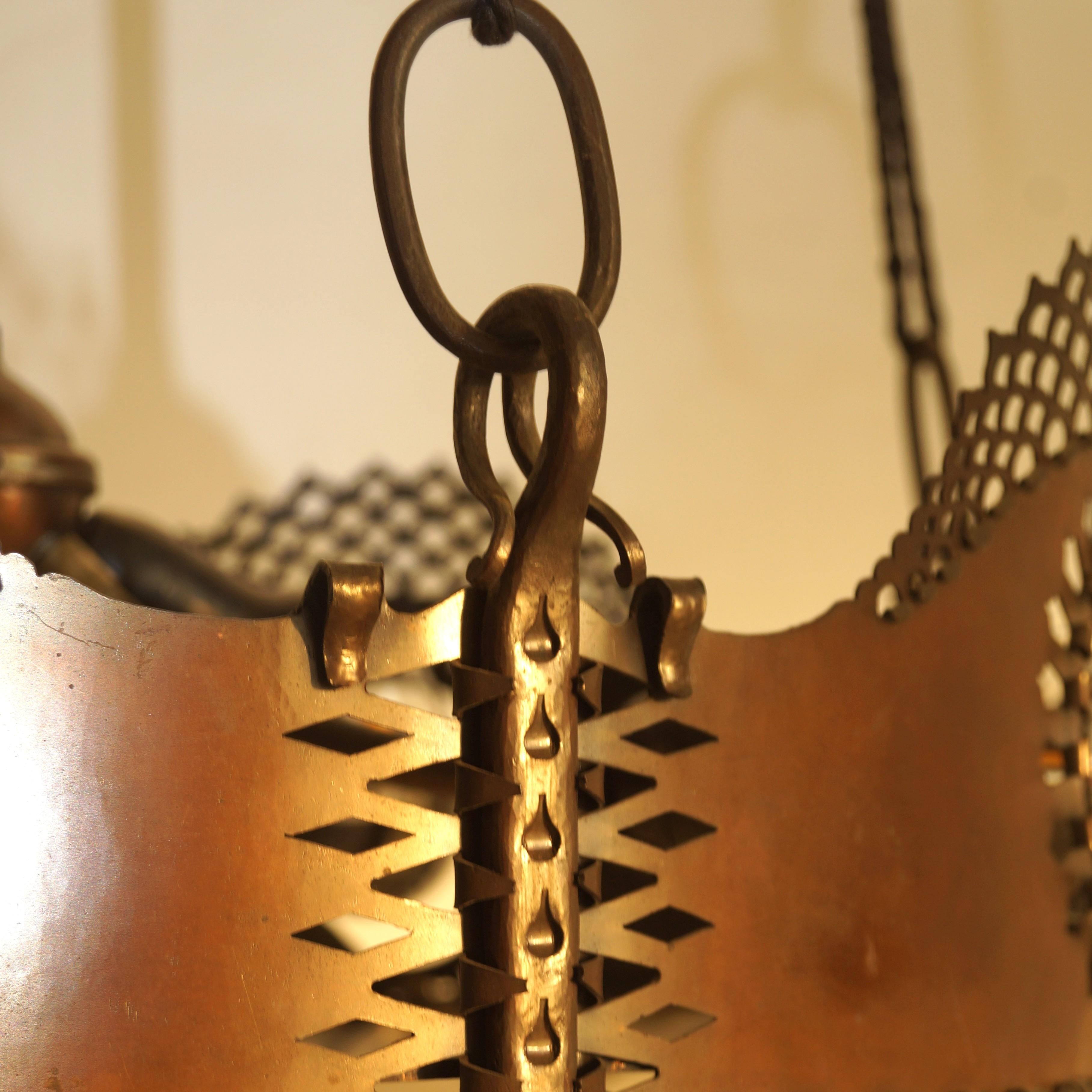 Lampada a sospensione Art Deco olandese della Scuola di Amsterdam di Winkelman & Van der Bijl, anni '20 in vendita 6