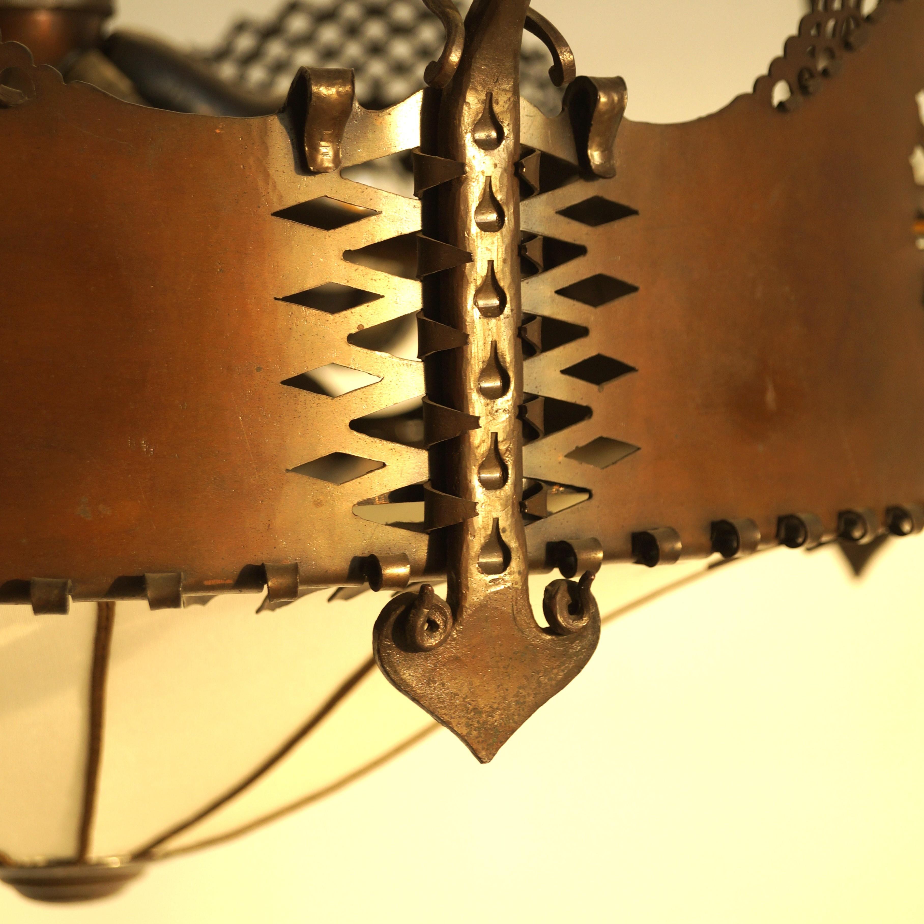 Lampada a sospensione Art Deco olandese della Scuola di Amsterdam di Winkelman & Van der Bijl, anni '20 in vendita 7