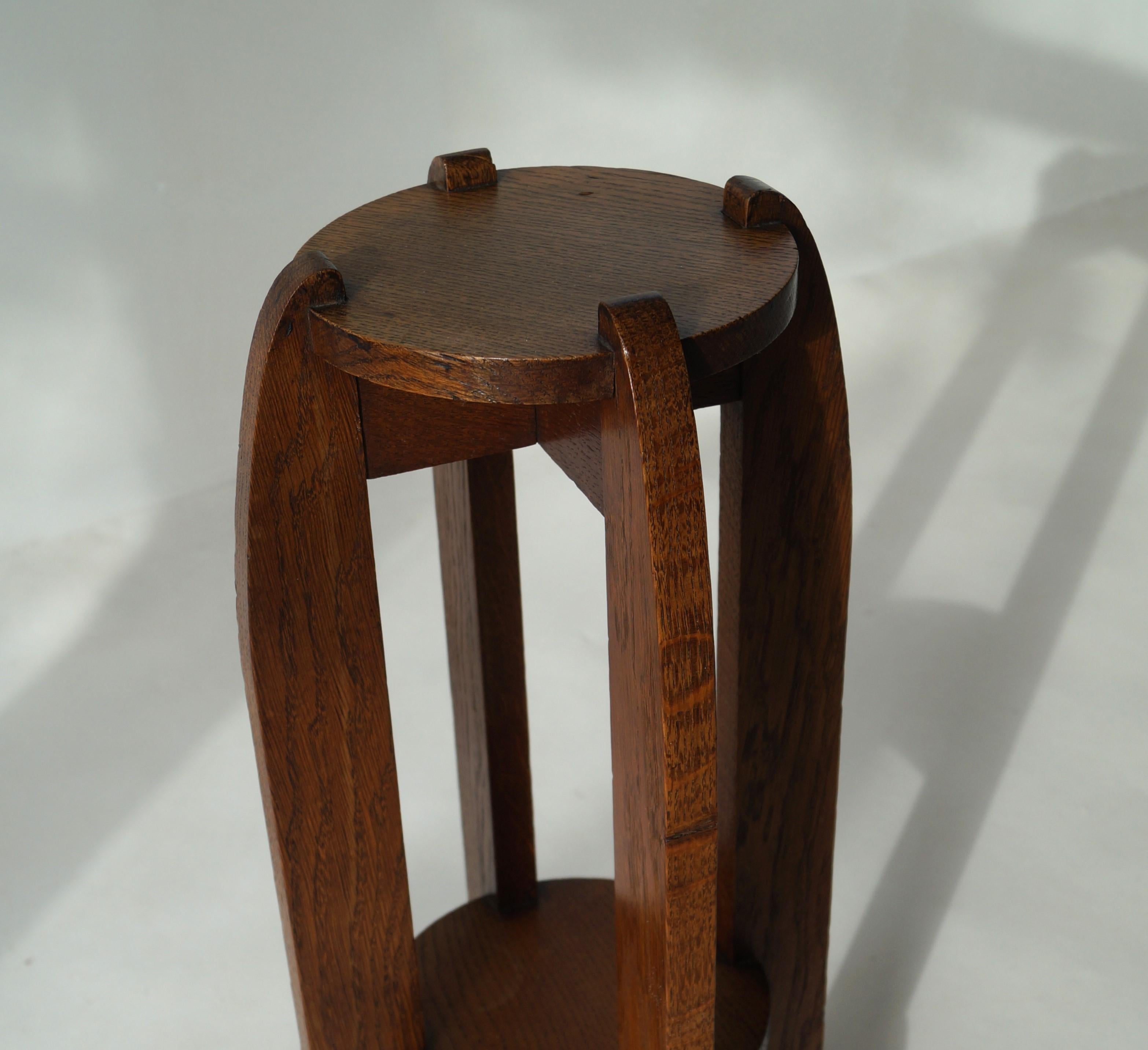 Dutch Art Deco Amsterdam School plant table or pedestal, 1920s For Sale 5