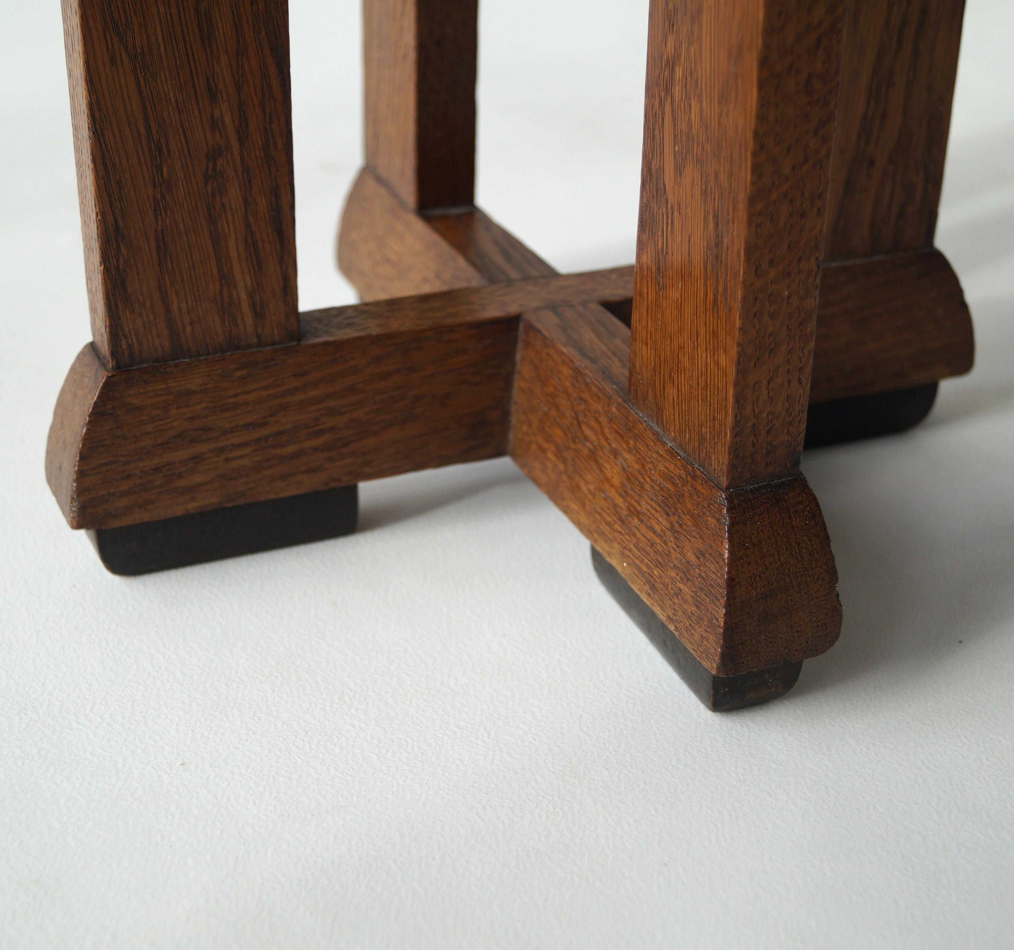 Dutch Art Deco Amsterdam School plant table or pedestal, 1920s For Sale 10
