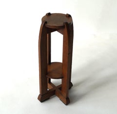 Dutch Art Deco Amsterdam School plant table or pedestal, 1920s