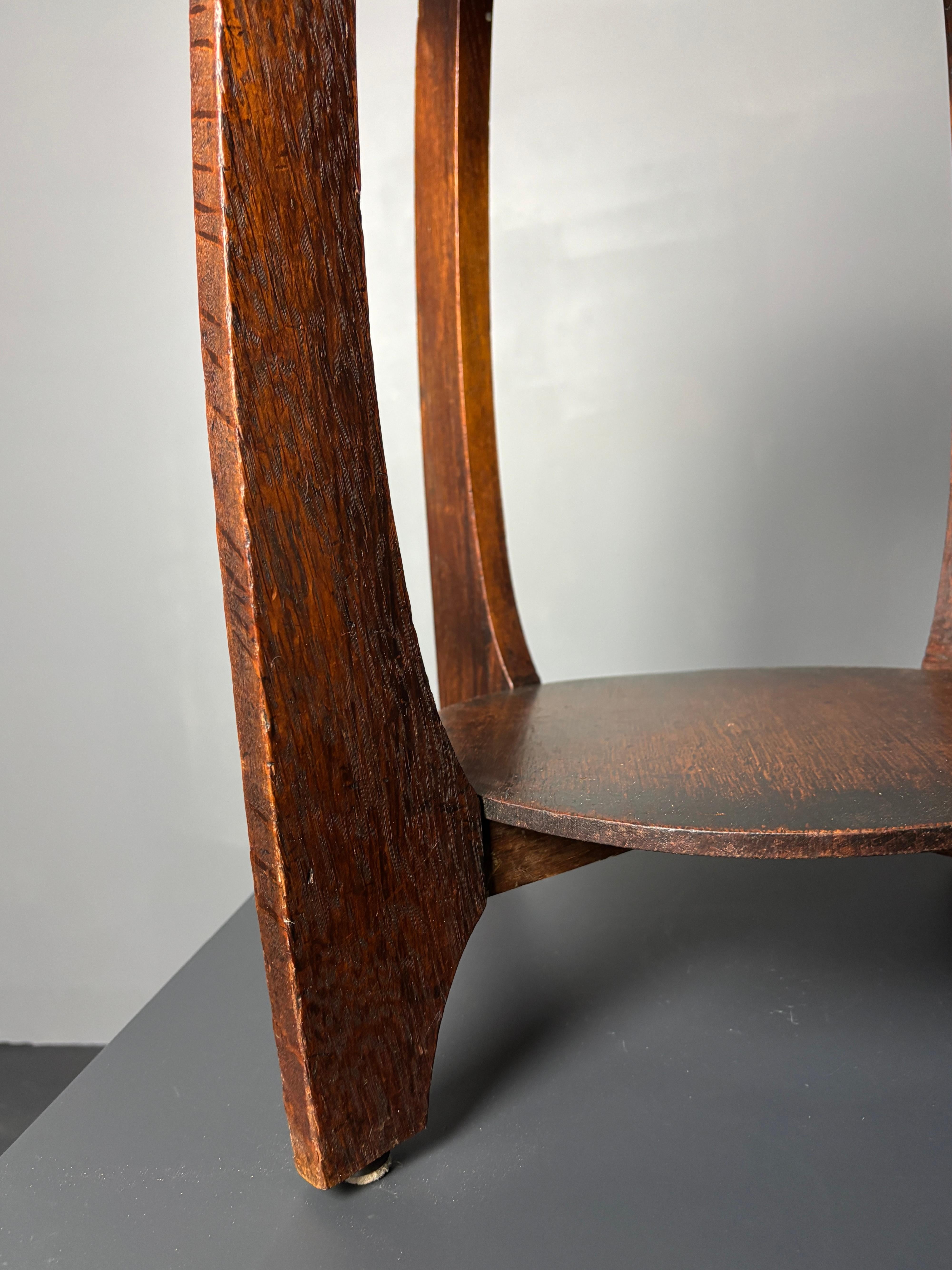 Dutch art deco Amsterdam school side table, 1930s 4