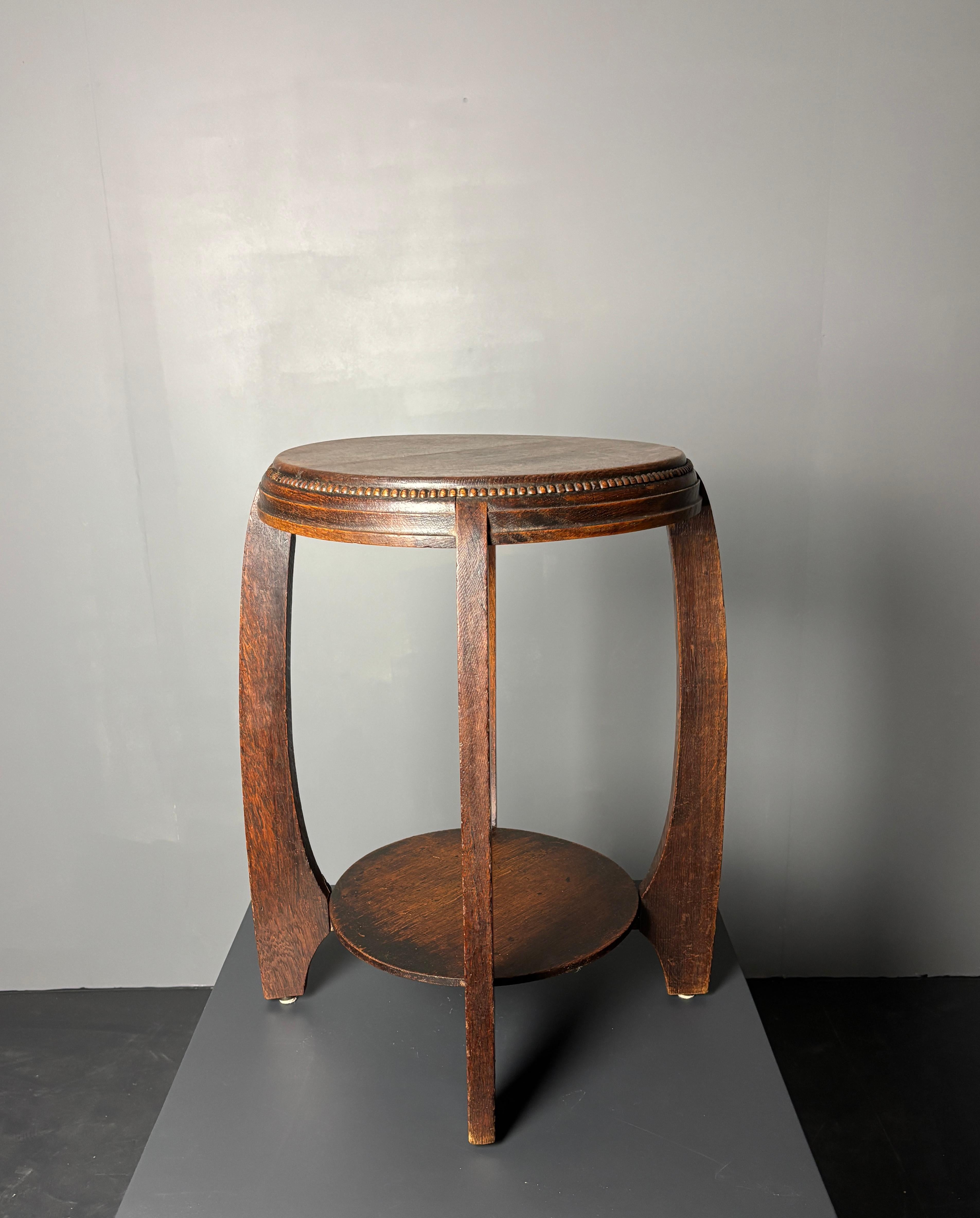 Dutch art deco Amsterdam school side table, 1930s 5