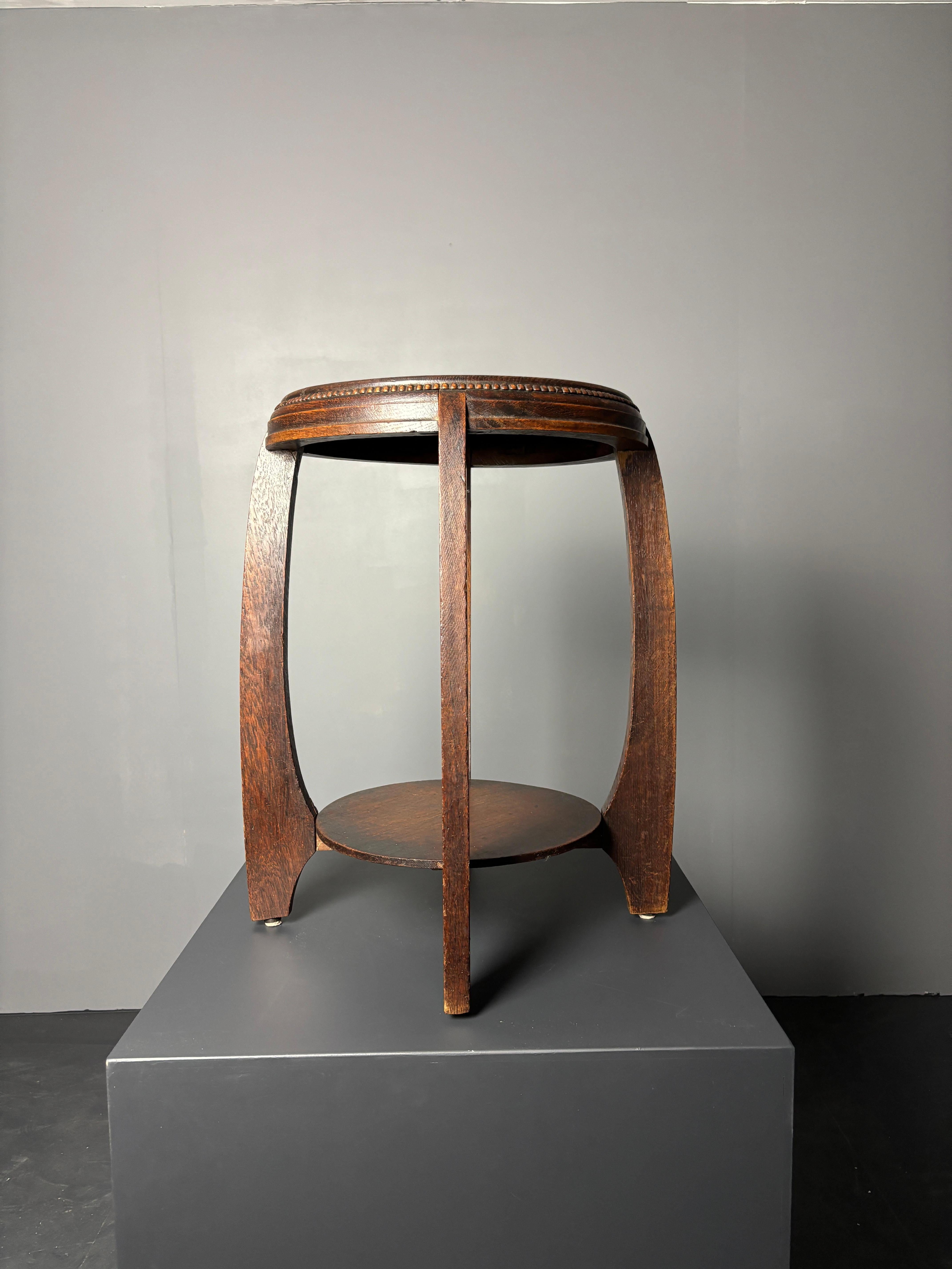 Dutch art deco Amsterdam school side table, 1930s 6