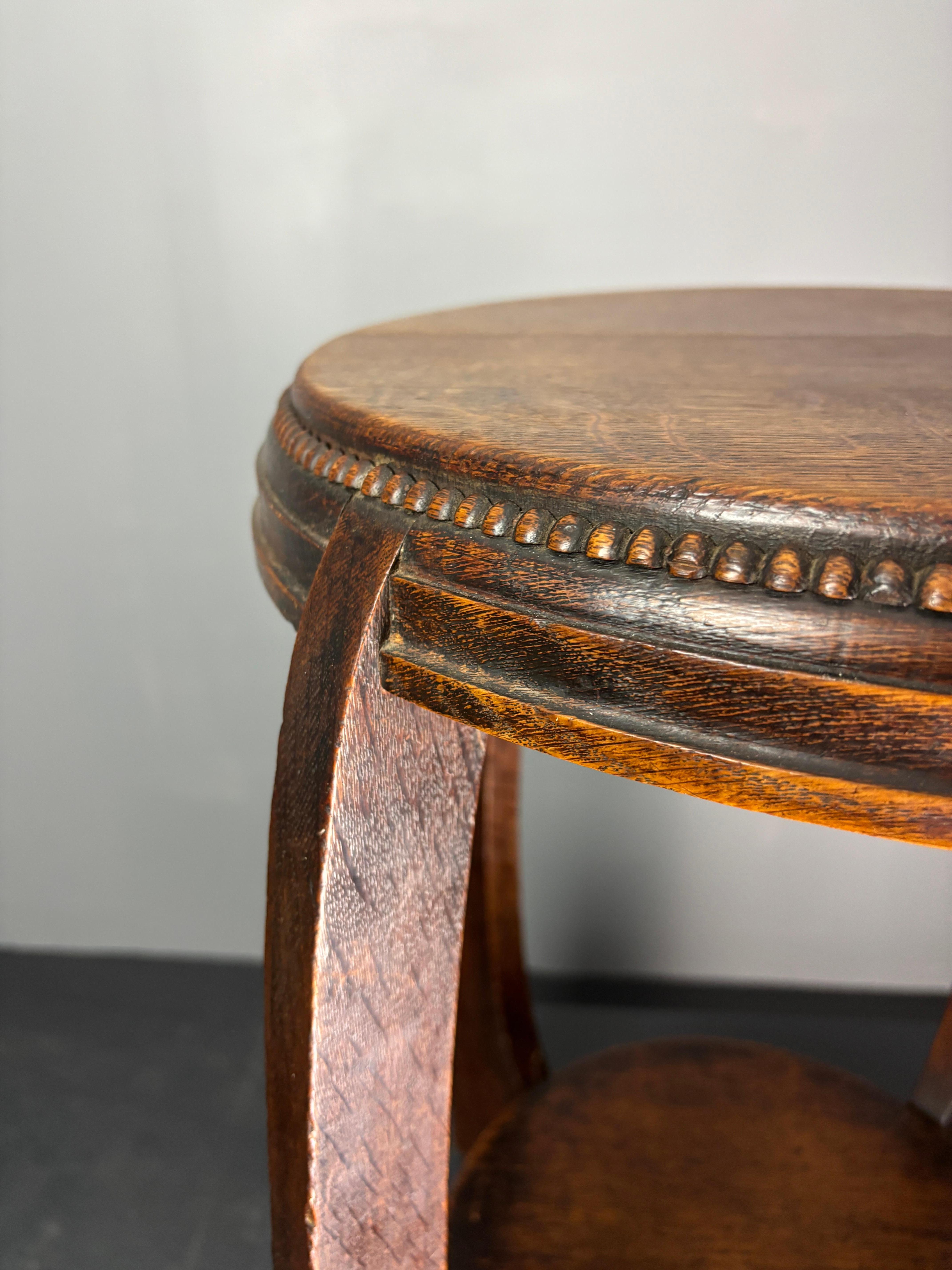 Dutch art deco Amsterdam school side table, 1930s 7