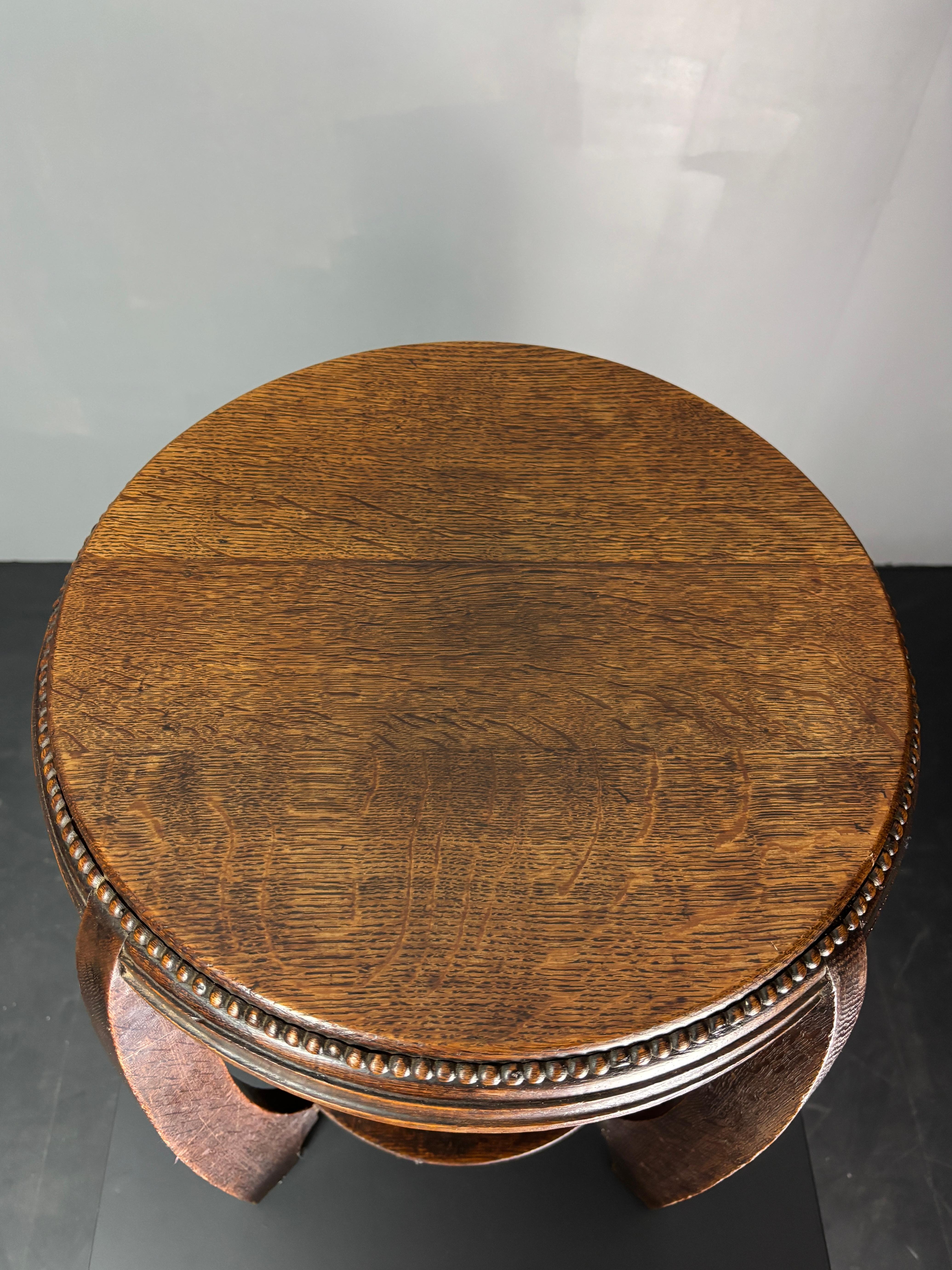 Dutch art deco Amsterdam school side table, 1930s 8