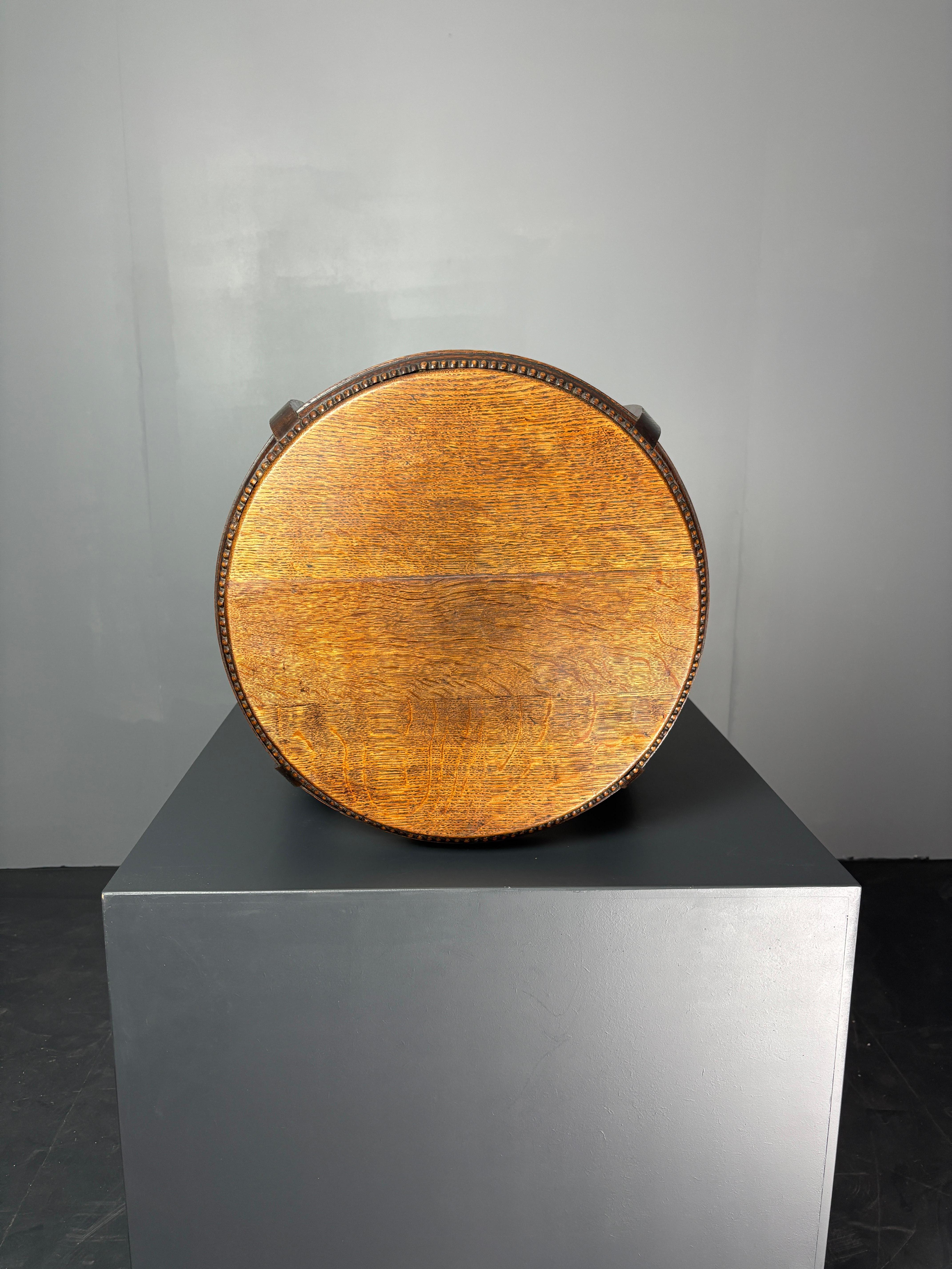 Dutch art deco Amsterdam school side table, 1930s 9