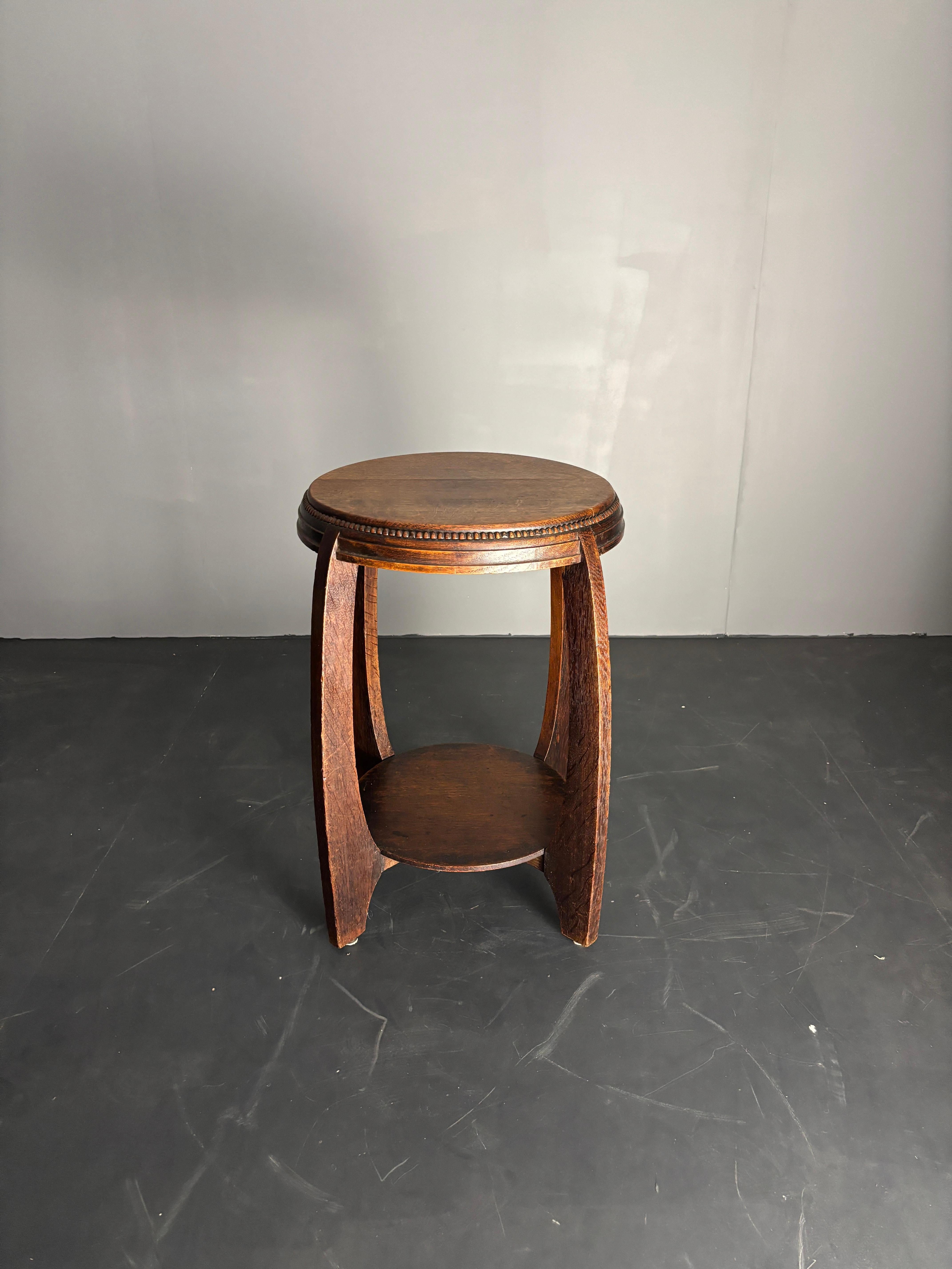 Dutch art deco Amsterdam school side table, 1930s 10