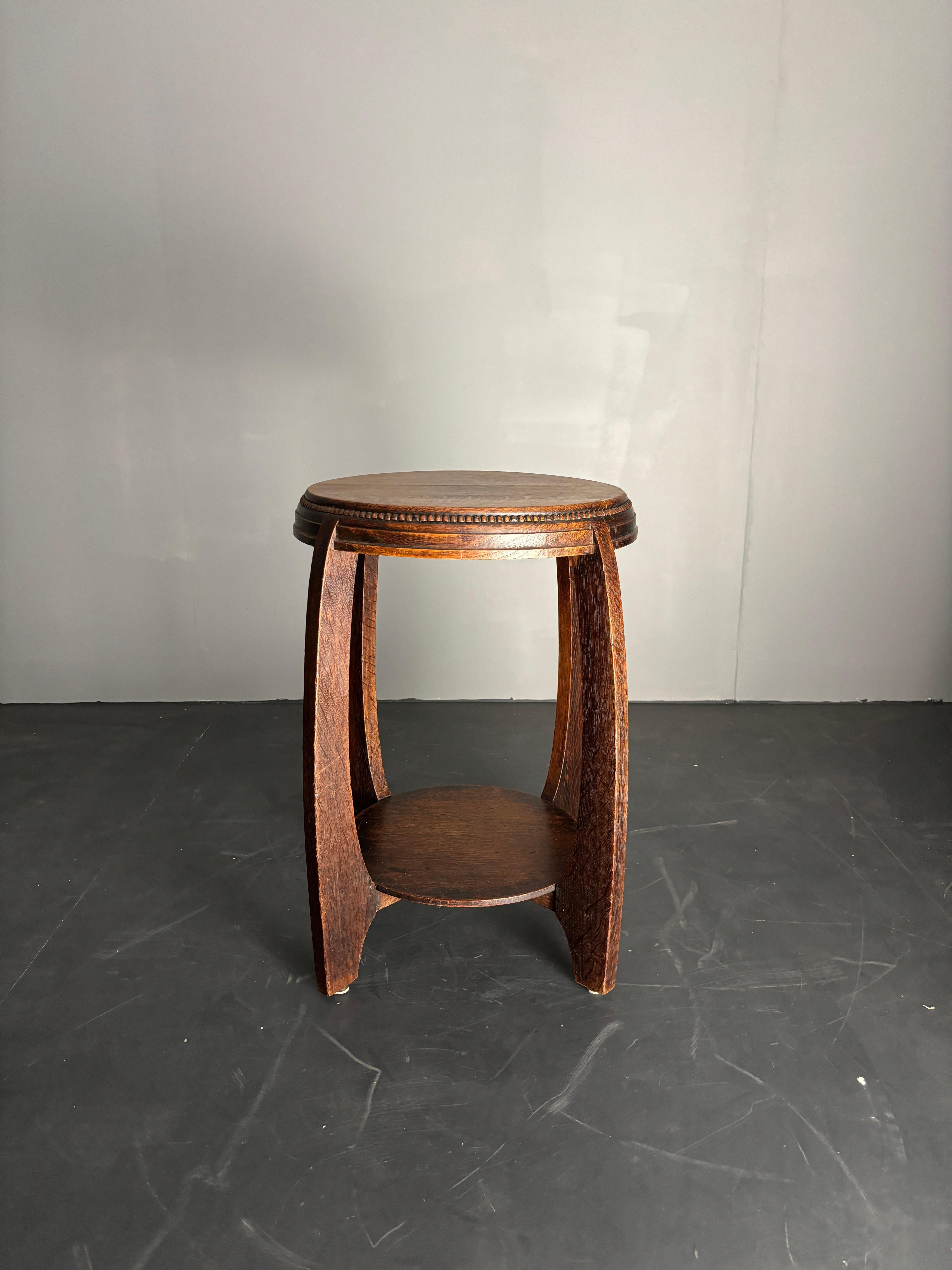Dutch art deco Amsterdam school side table, 1930s 11