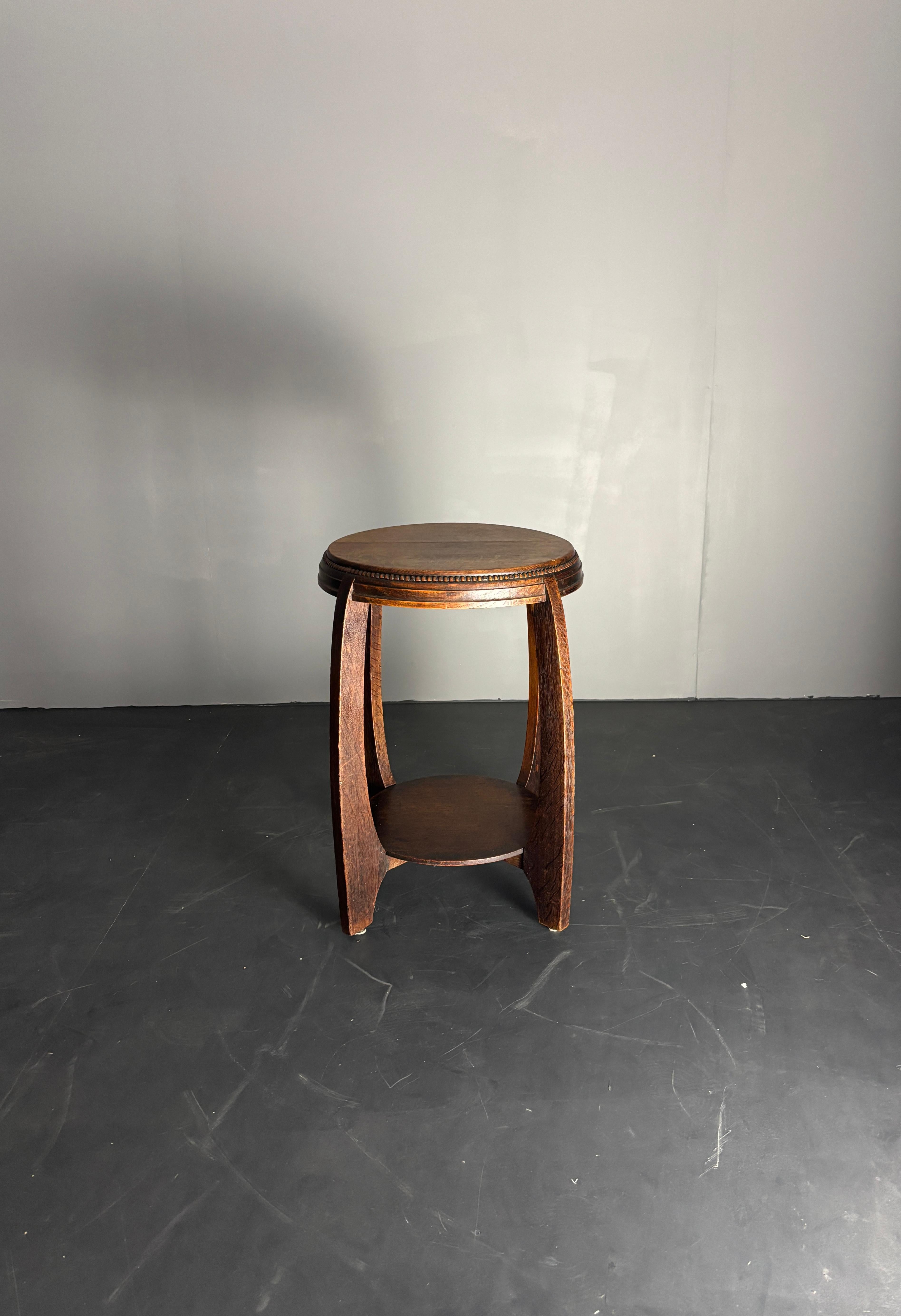 Dutch art deco Amsterdam school side table, 1930s 12