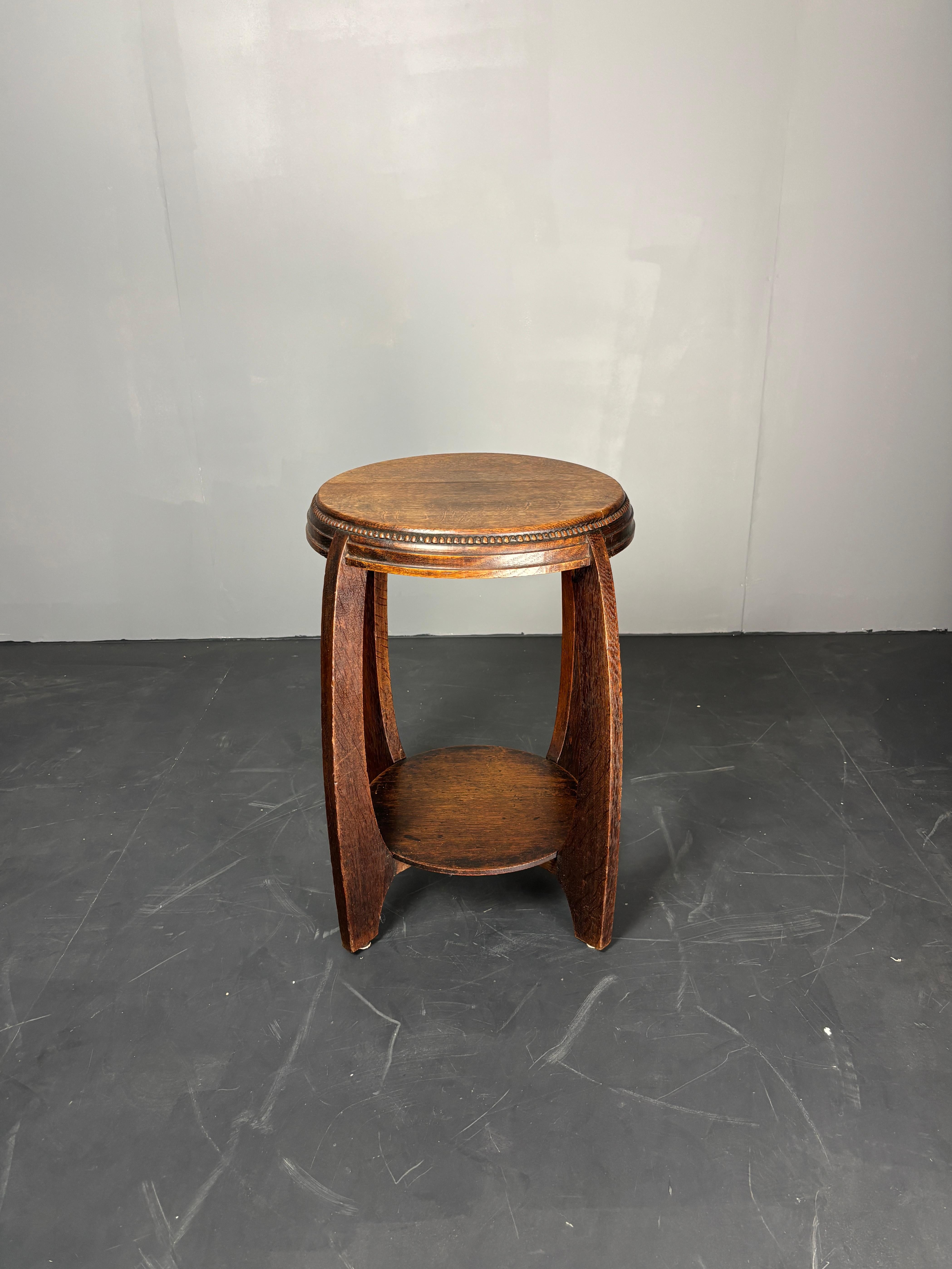 Art Deco Dutch art deco Amsterdam school side table, 1930s