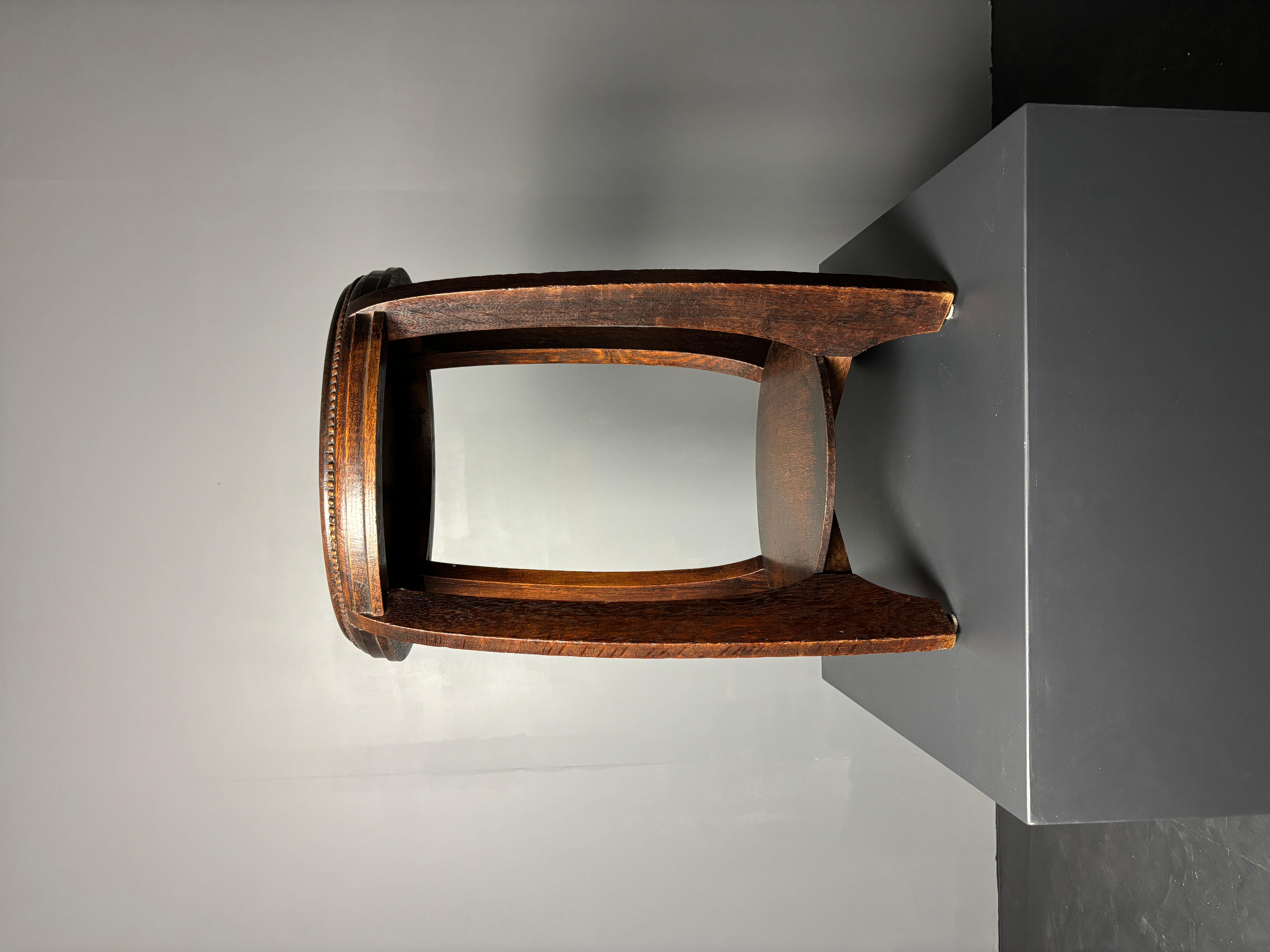 Dutch art deco Amsterdam school side table, 1930s In Good Condition In Zaandam, NL