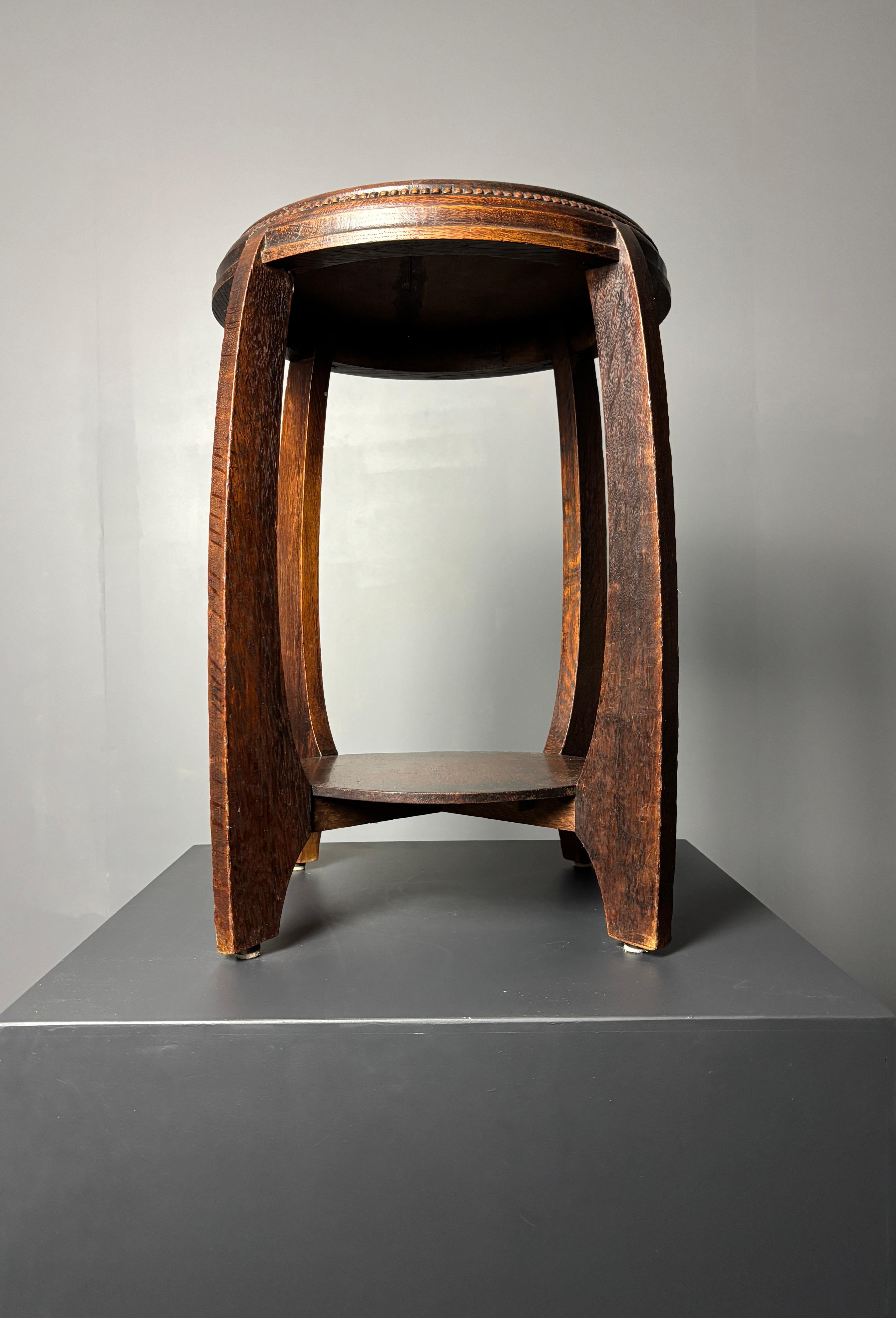 Mid-20th Century Dutch art deco Amsterdam school side table, 1930s