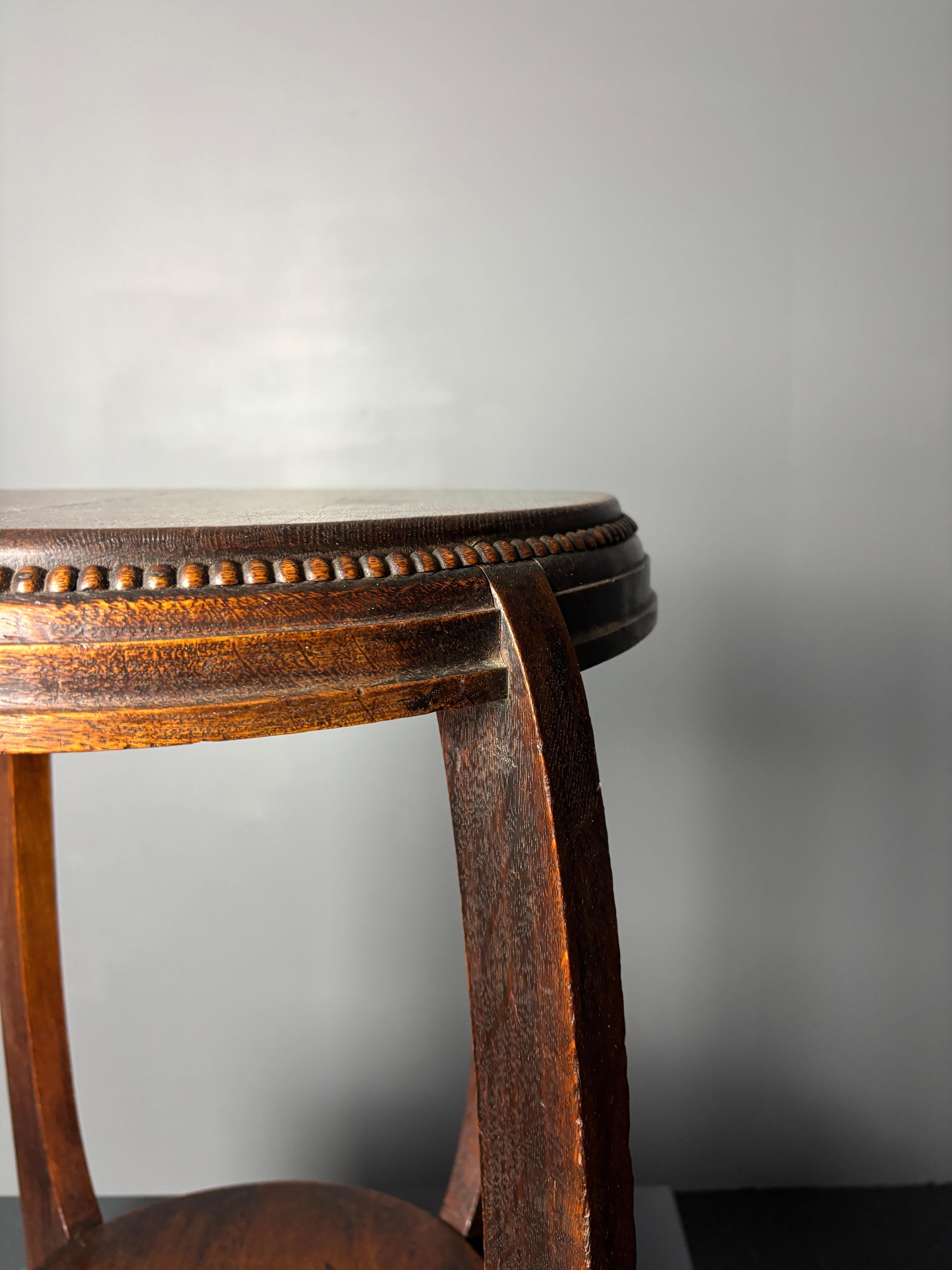 Dutch art deco Amsterdam school side table, 1930s 2