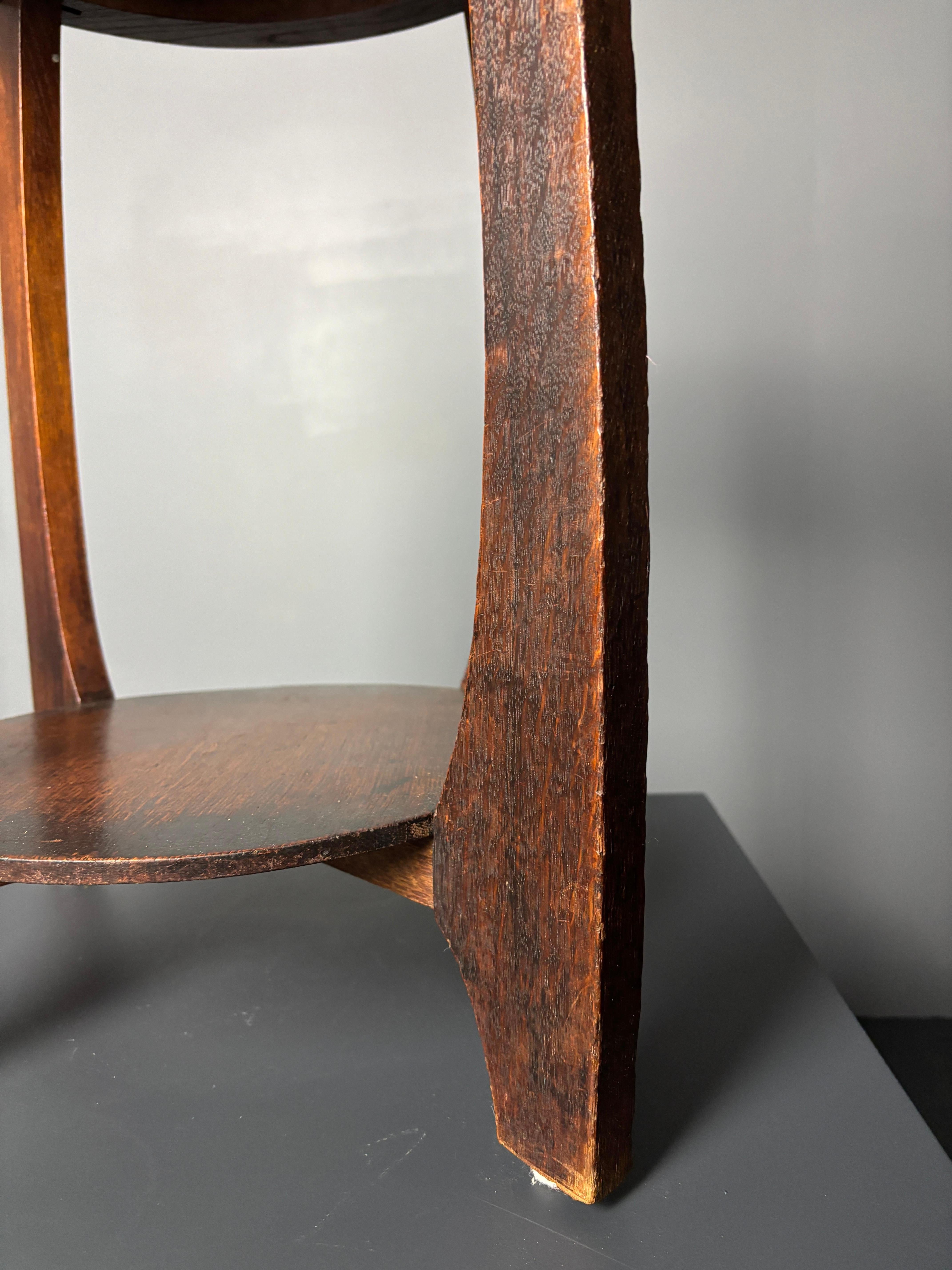 Dutch art deco Amsterdam school side table, 1930s 3