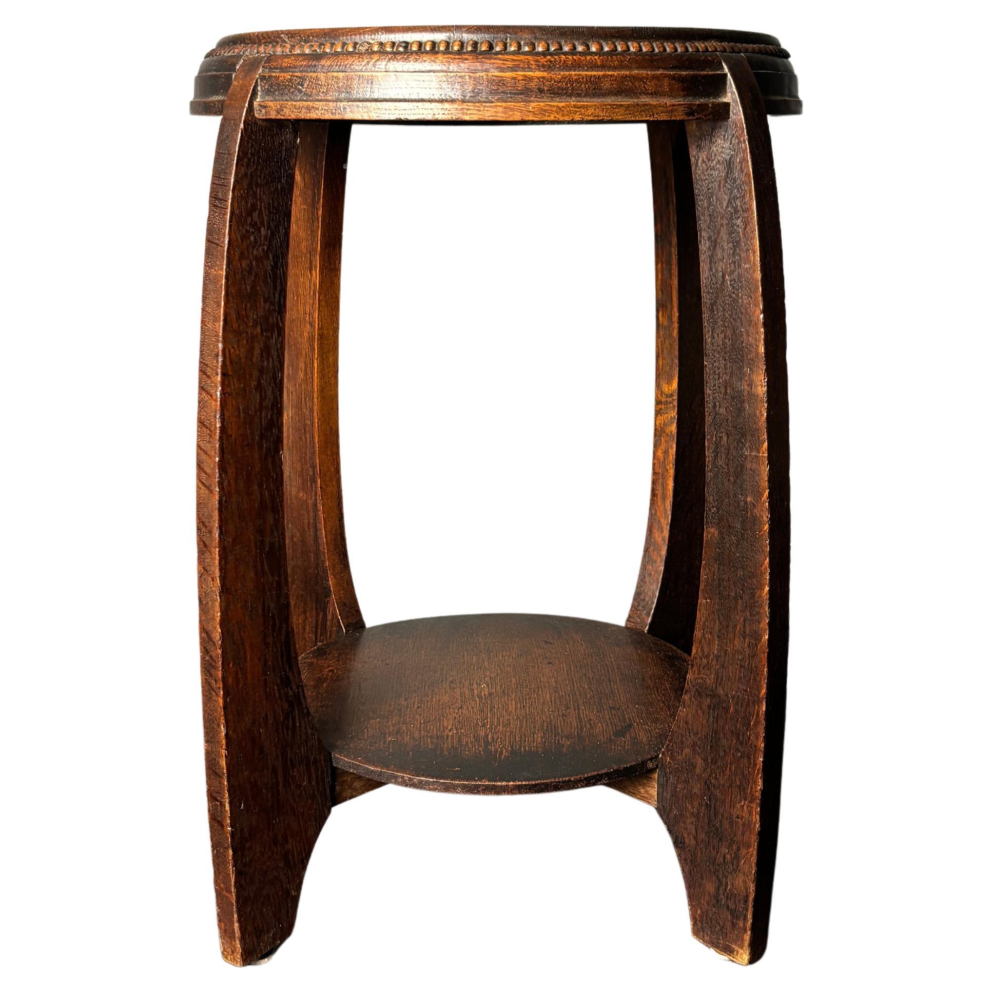 Table d'appoint art déco hollandaise de l'école d'Amsterdam, années 1930